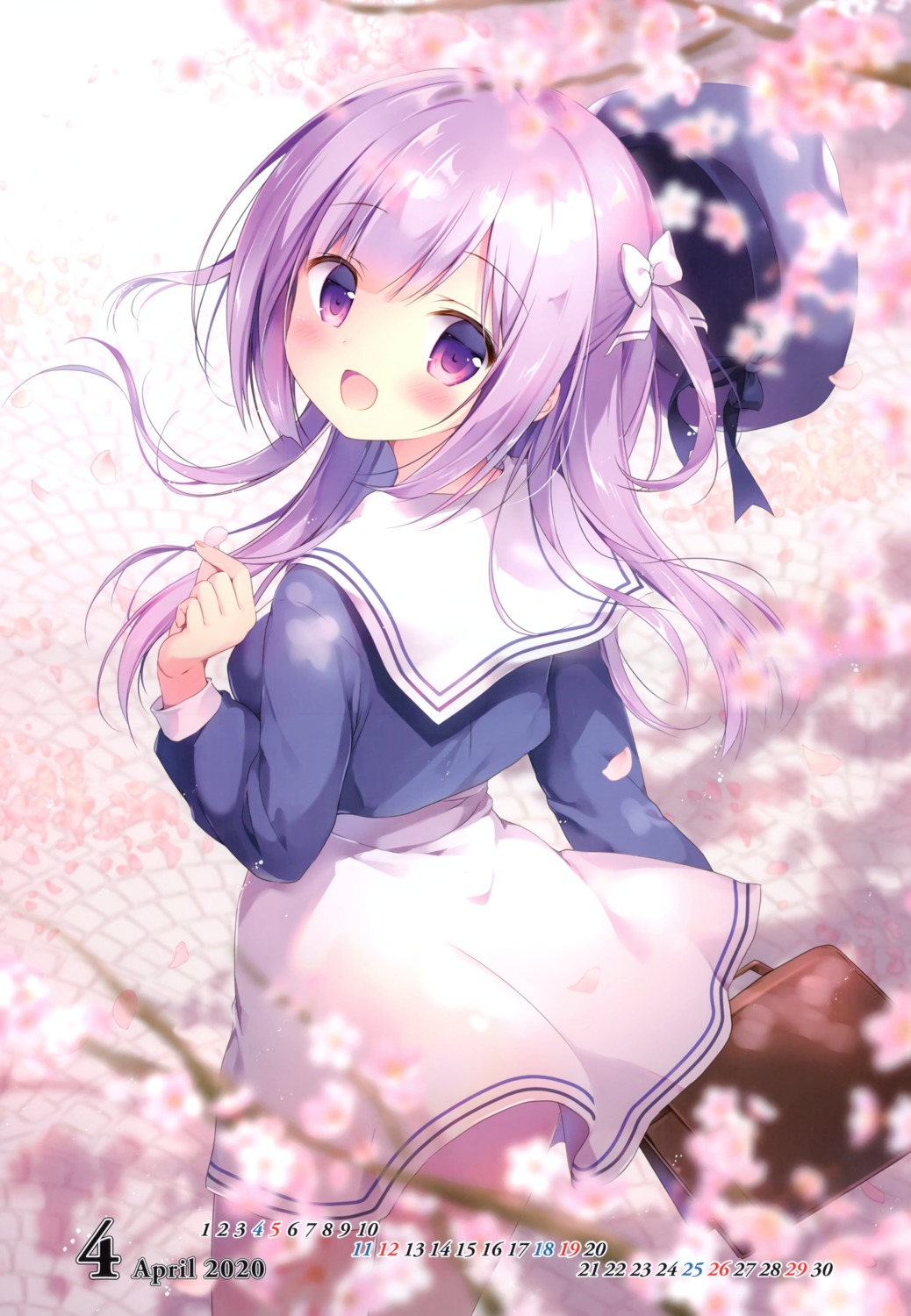 calendar, miyasaka_naco, sayaka_(canvas+garden), seifuku