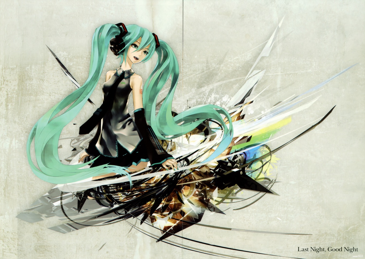 crease, hatsune_miku, last_night_good_night_(vocaloid), redjuice, vocaloid