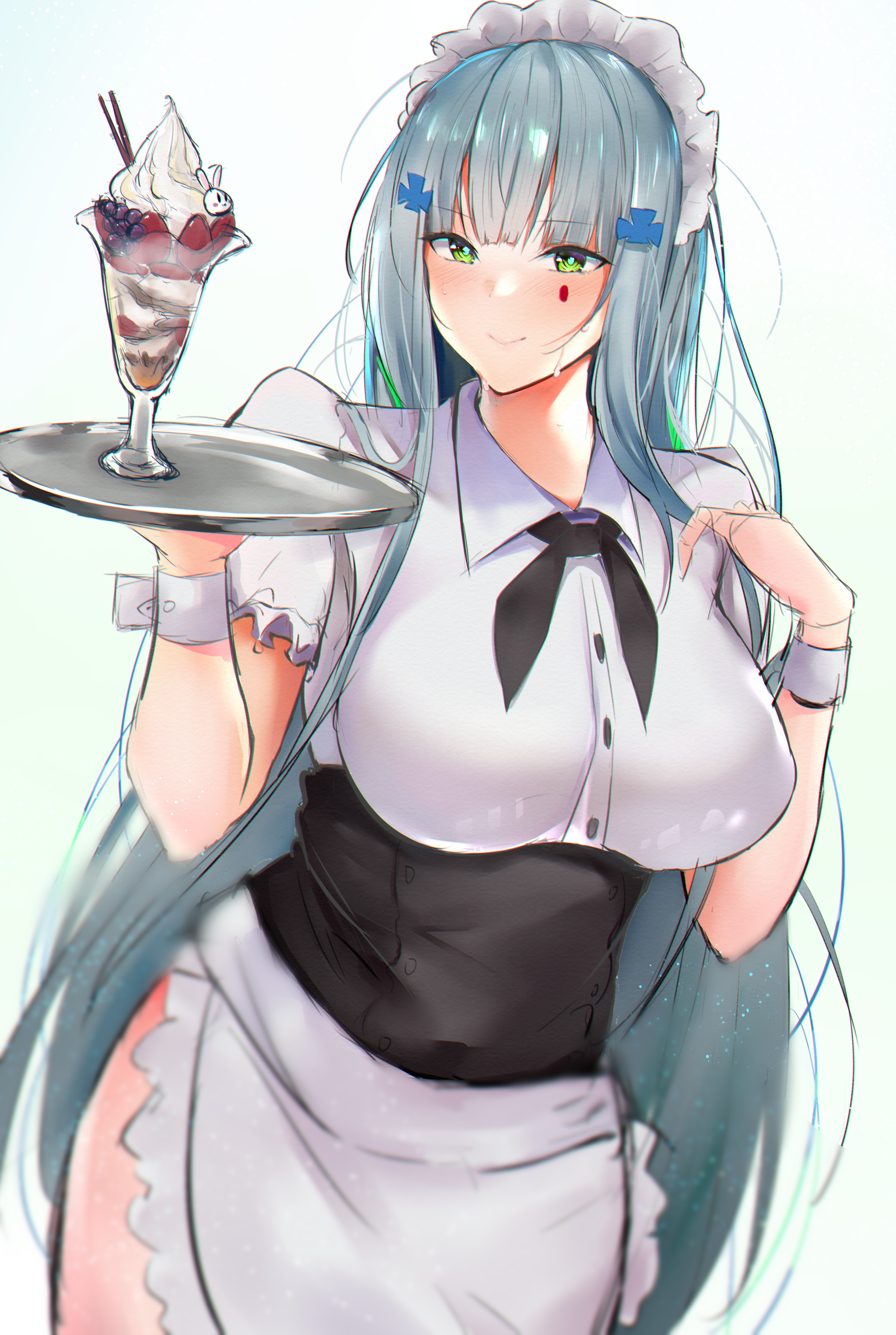girls_frontline, hk416_(girls_frontline), maid, zengi