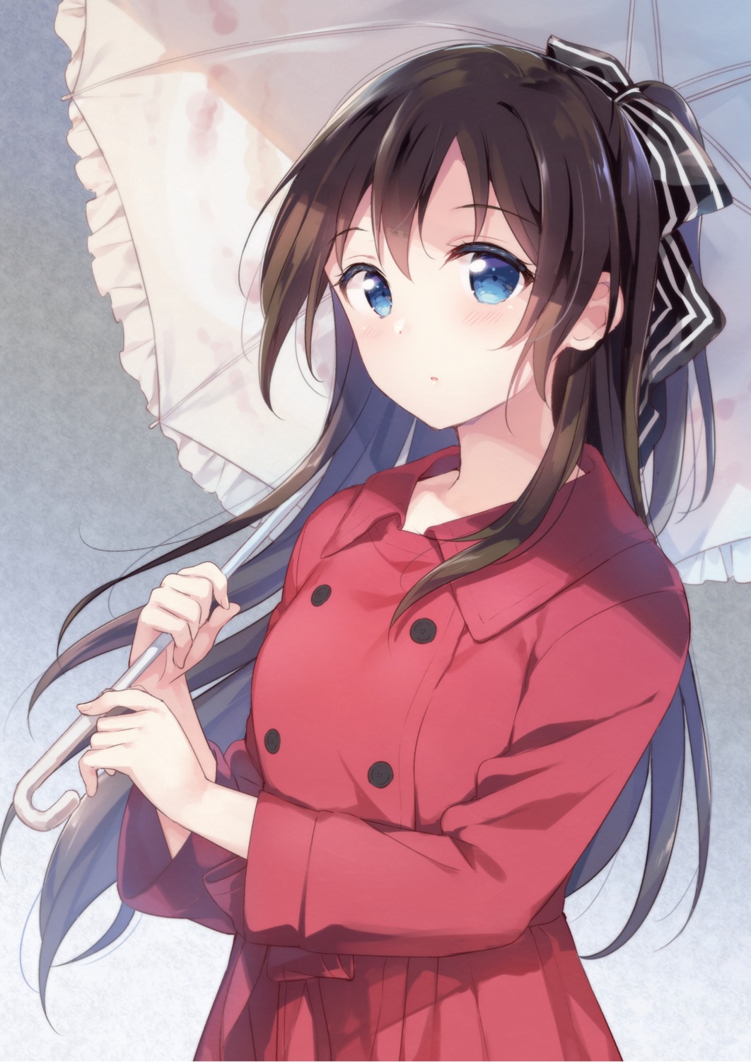 hazuki_(artist), love_live!_(series), love_live!_nijigasaki_gakuen_school_idol_doukoukai, ousaka_shizuku, umbrella