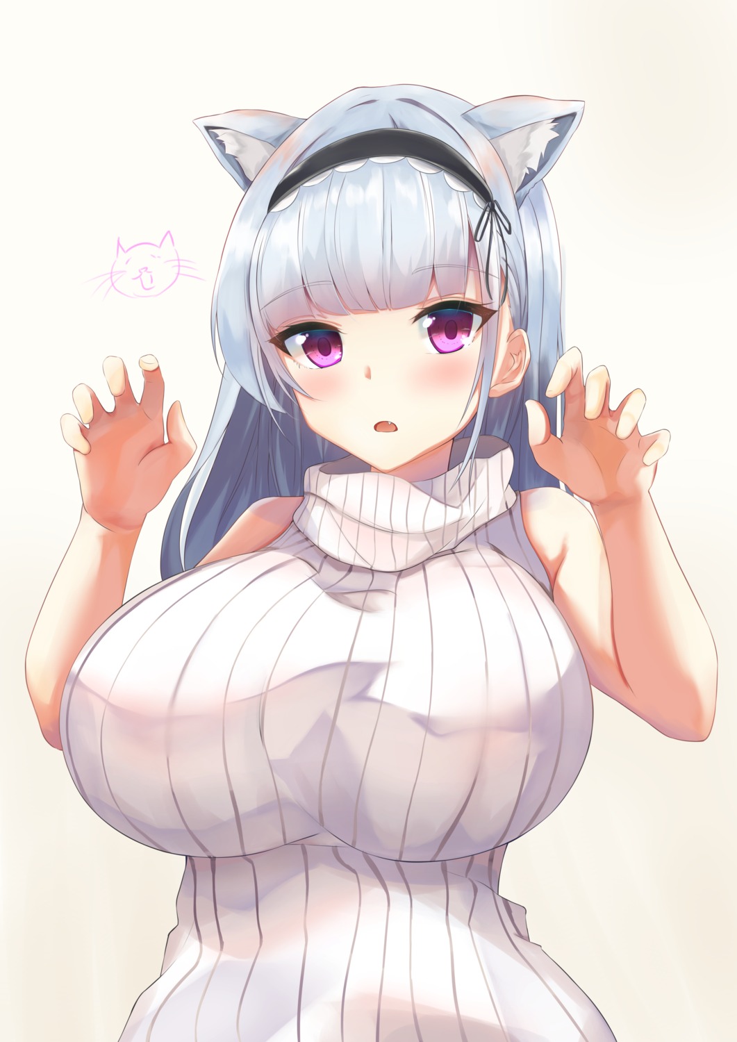 animal_ears, azur_lane, dido_(azur_lane), kanno_esuto, nekomimi, sweater