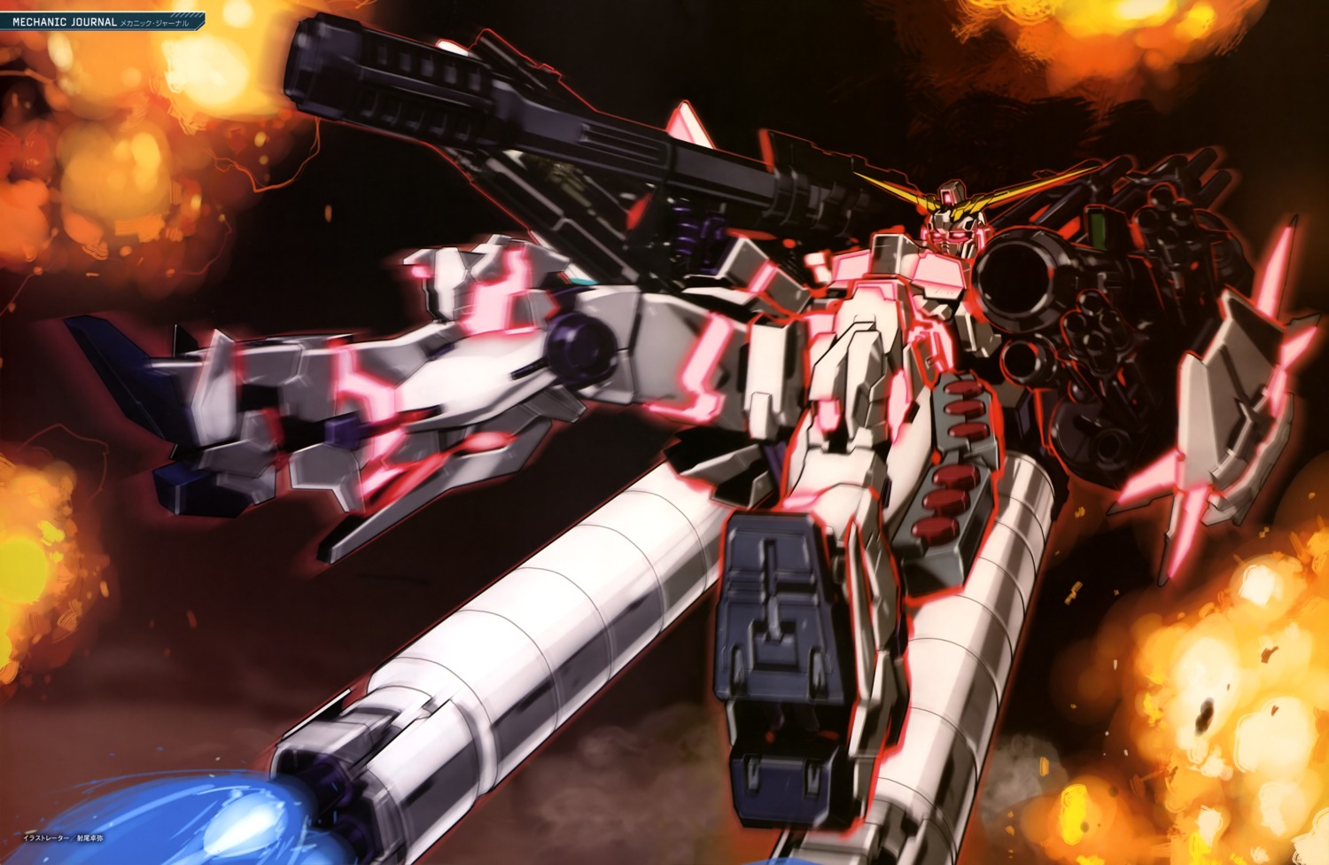gun, gundam, gundam_unicorn, io_takuya, mecha, unicorn_gundam