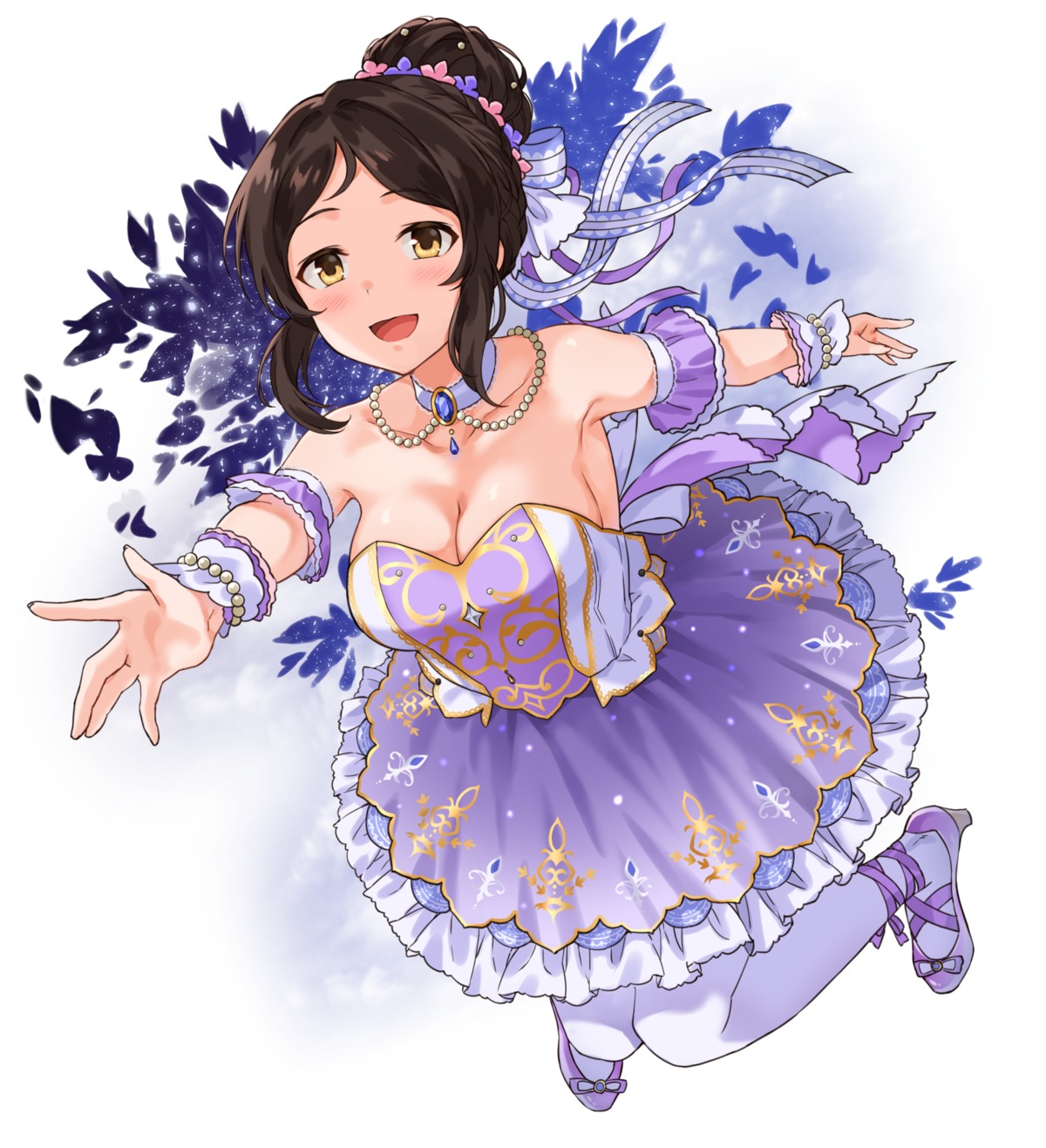 ayase_honoka, cleavage, dress, heels, no_bra, sirurabbit, the_idolm@ster, the_idolm@ster_cinderella_girls