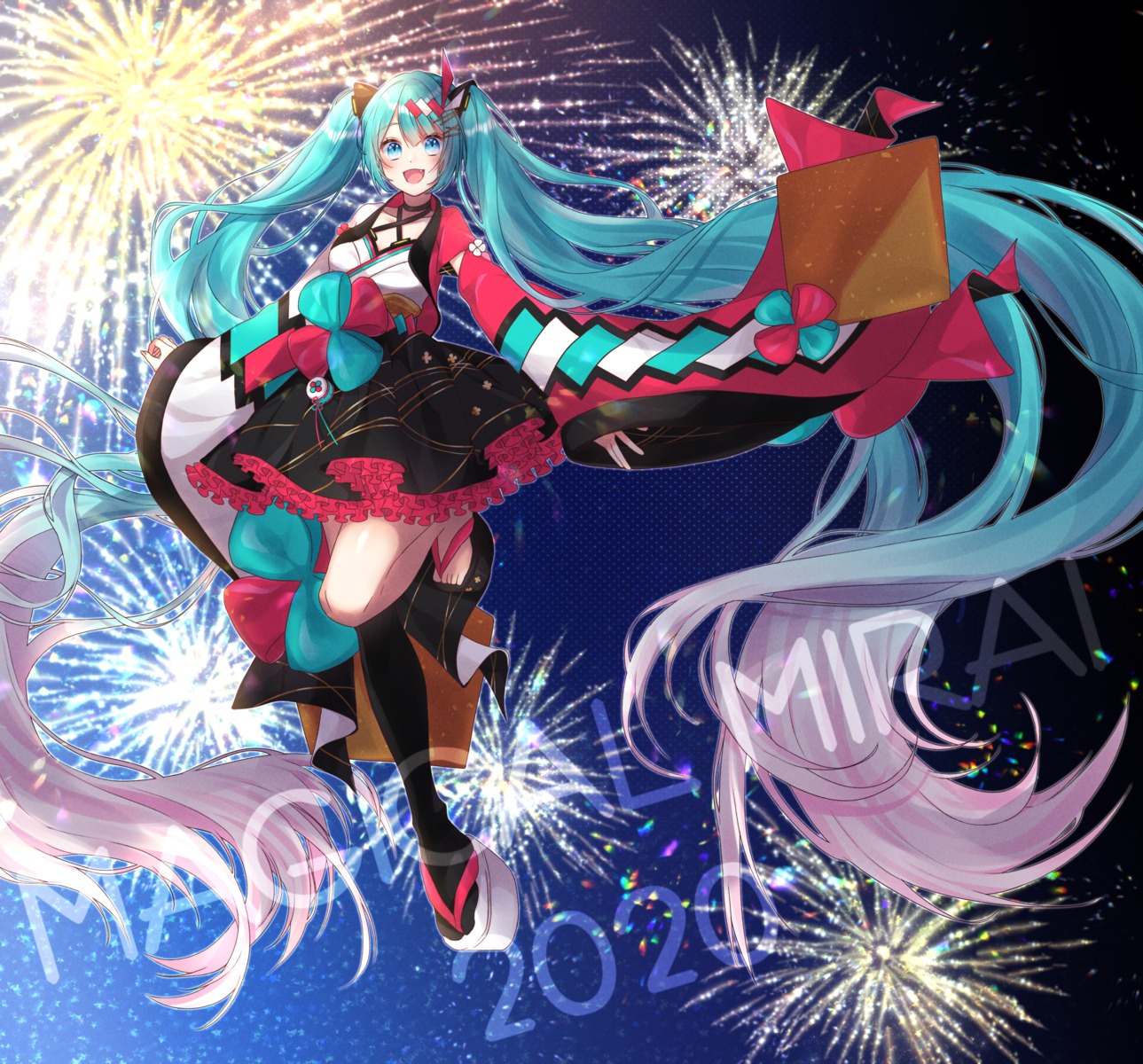 hatsune_miku, japanese_clothes, magical_mirai, mizuamemochimochi, vocaloid