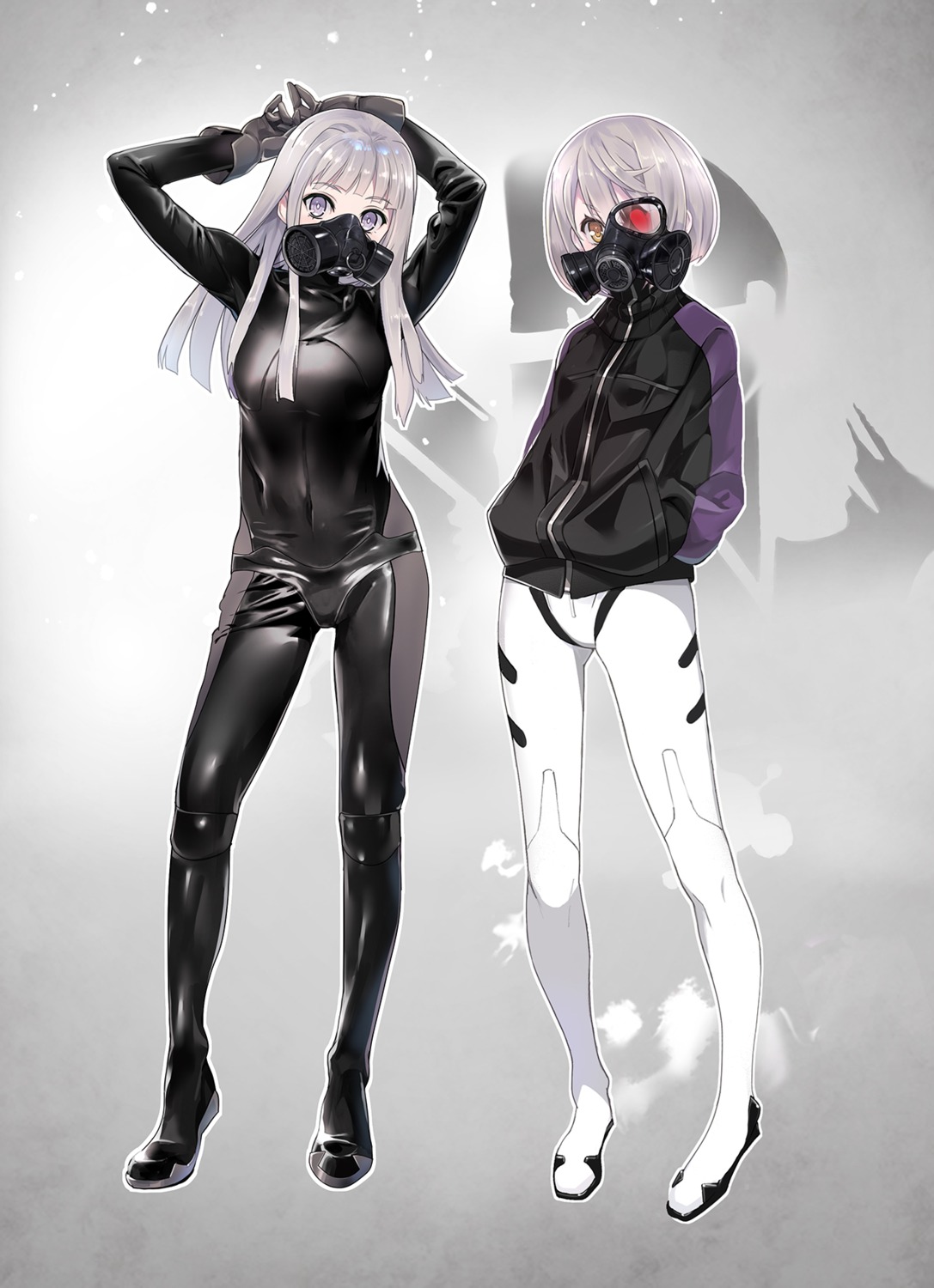 bodysuit, eyepatch, nyoronyoro