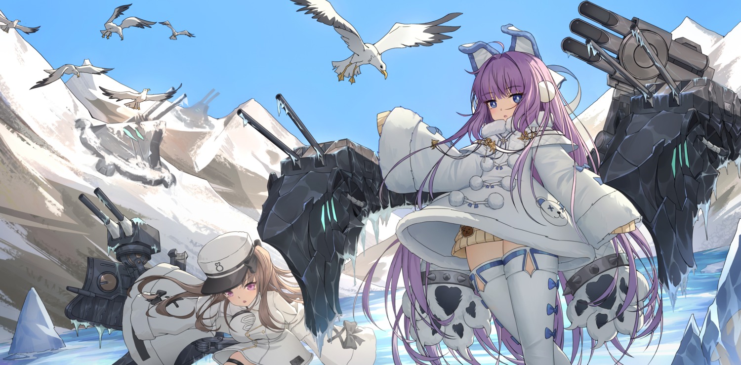 animal_ears, azur_lane, sweater, tashkent_(azur_lane), thighhighs, uniform, xiaoxiao_nanjue_buyaokeng