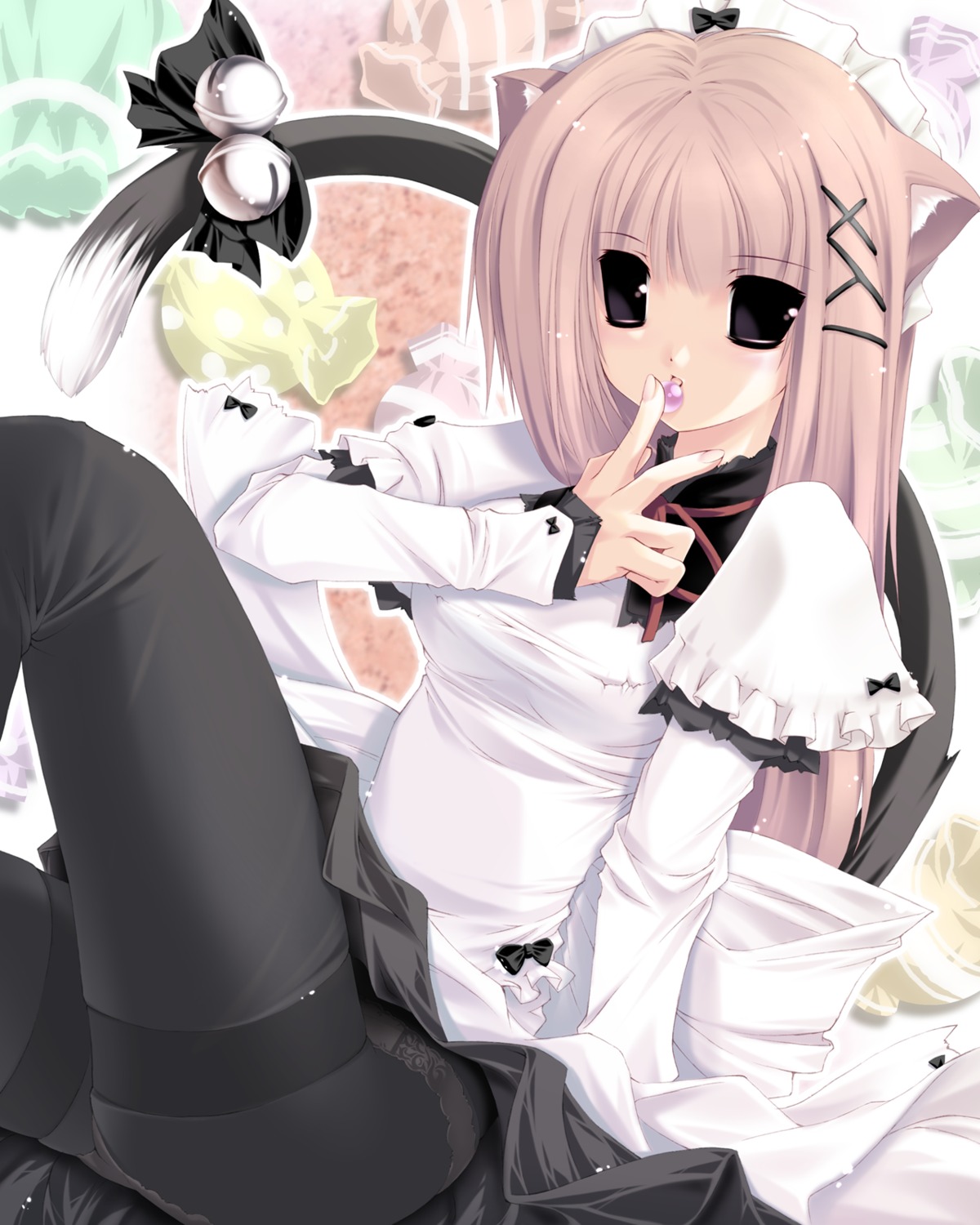animal_ears, g.t.f, jian, nekomimi, pantsu, pantyhose, tail