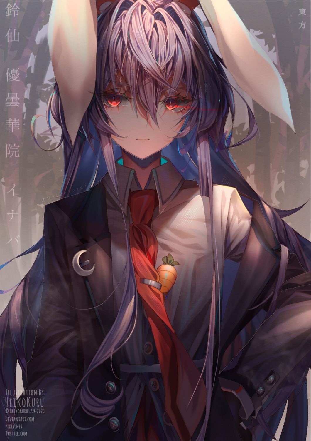 animal_ears, bunny_ears, heikokuru1224, reisen_udongein_inaba, touhou