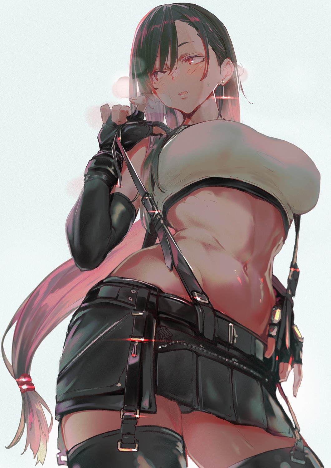 afukuro, final_fantasy, final_fantasy_vii, pantsu, thighhighs, tifa_lockhart