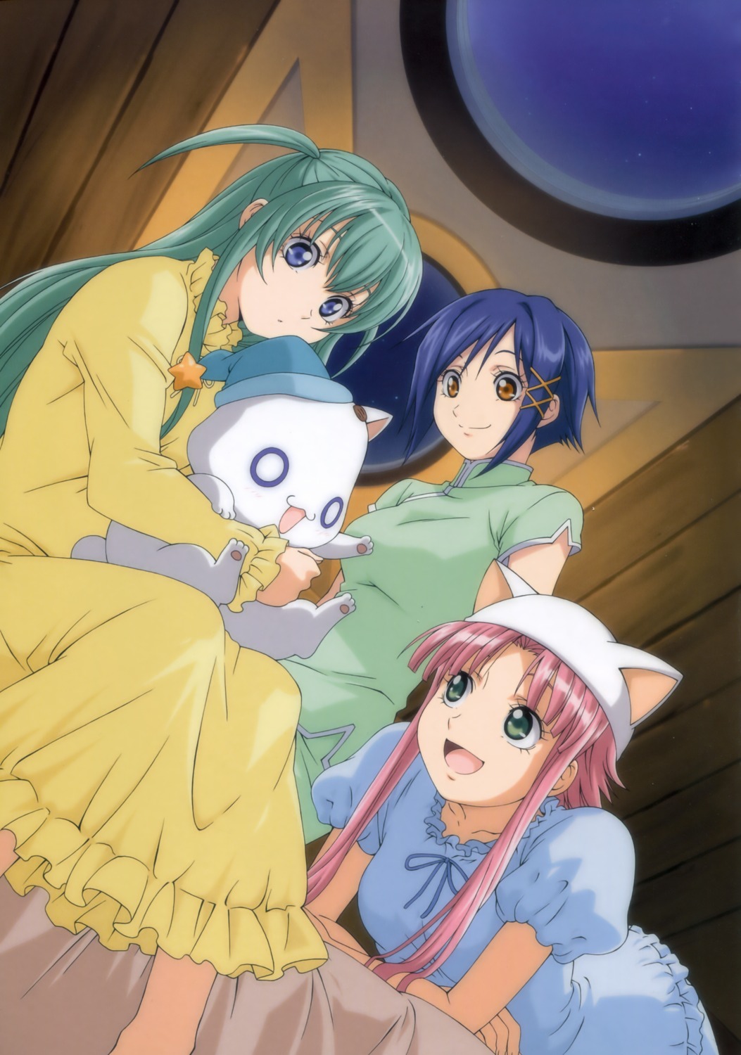 aika_granzchesta, alice_carroll, animal_ears, aria, chinadress, hatta_keiki, mizunashi_akari, neko