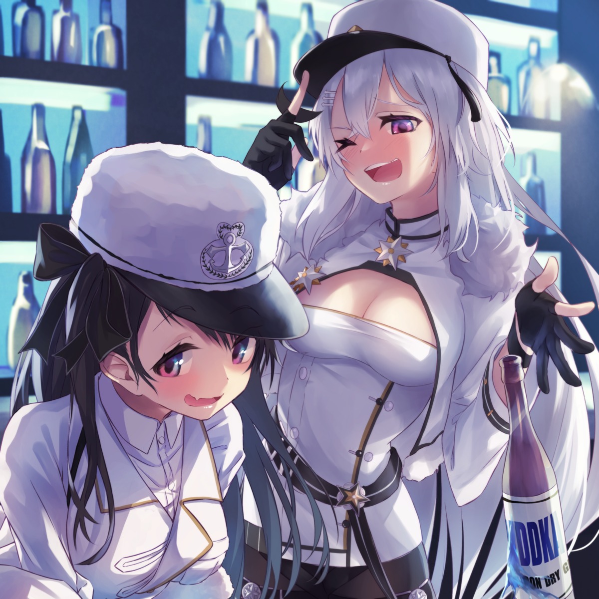 azur_lane, cleavage, gangut_(azur_lane), pamiat_merkuria_(azur_lane), shun'ya_(daisharin36), uniform