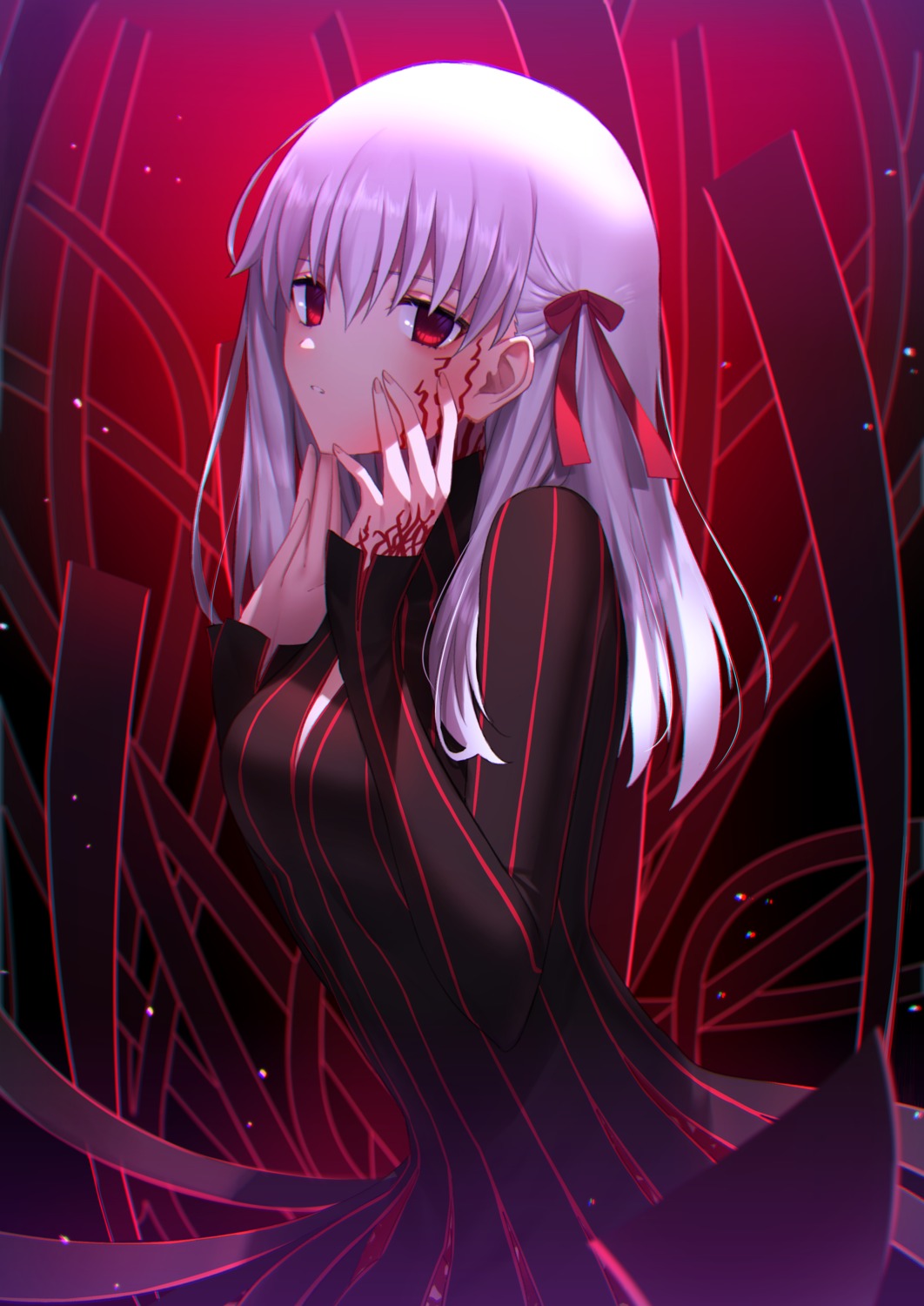dark_sakura, dress, fate/stay_night, matou_sakura, okakasushi, tattoo