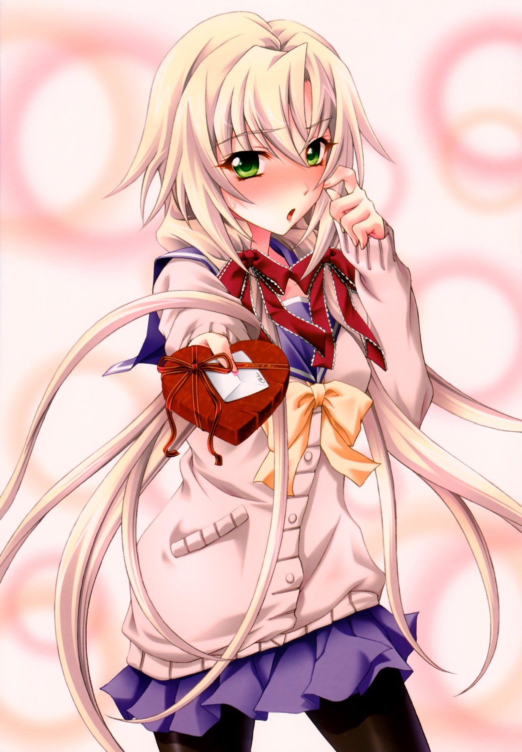 kagamigawa_chloe, koshimizu_takayuki, memories_off, memories_off_6, pantyhose, seifuku, valentine