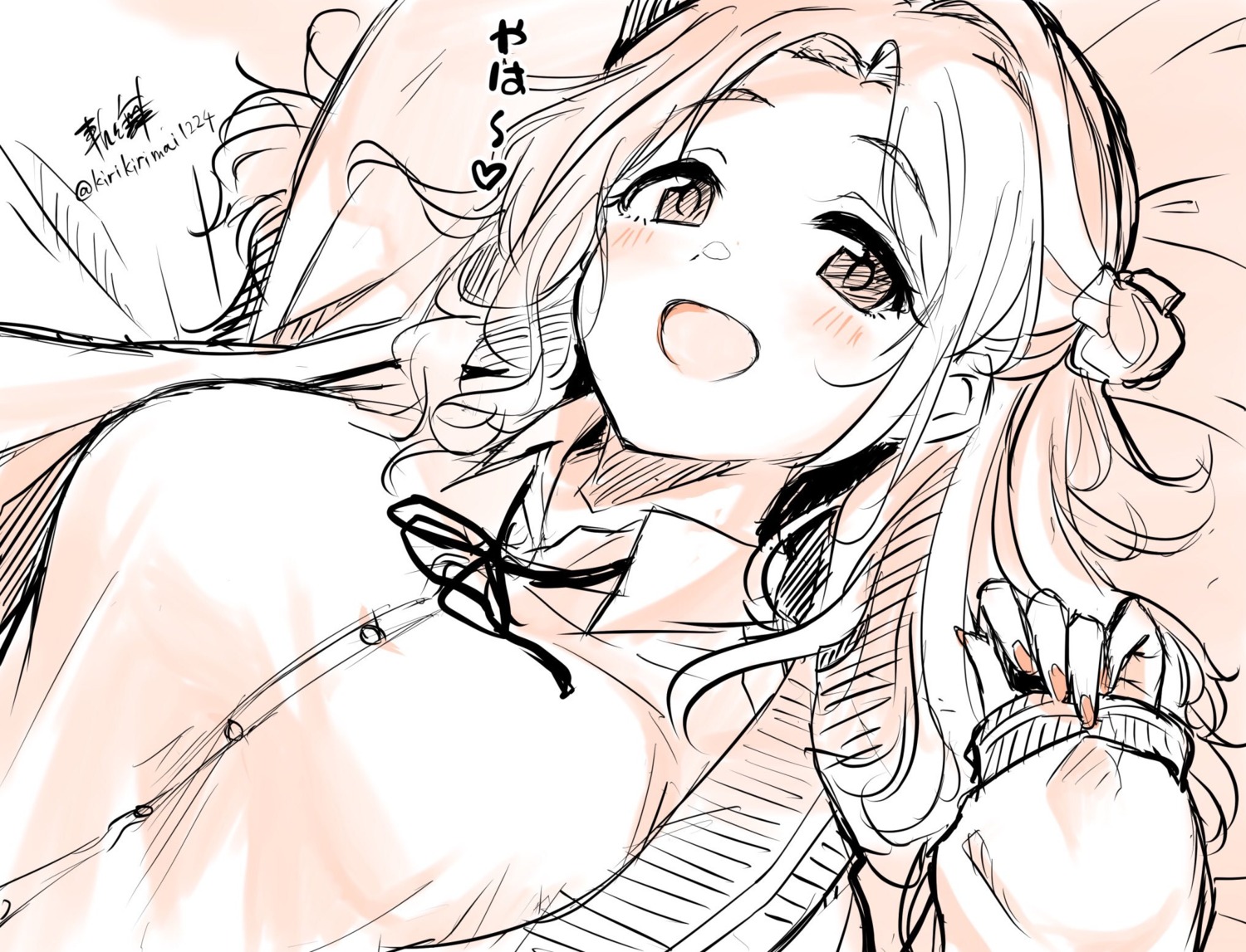 kirikirimai_(kkm), seifuku, sketch, sweater, the_idolm@ster, the_idolm@ster_shiny_colors