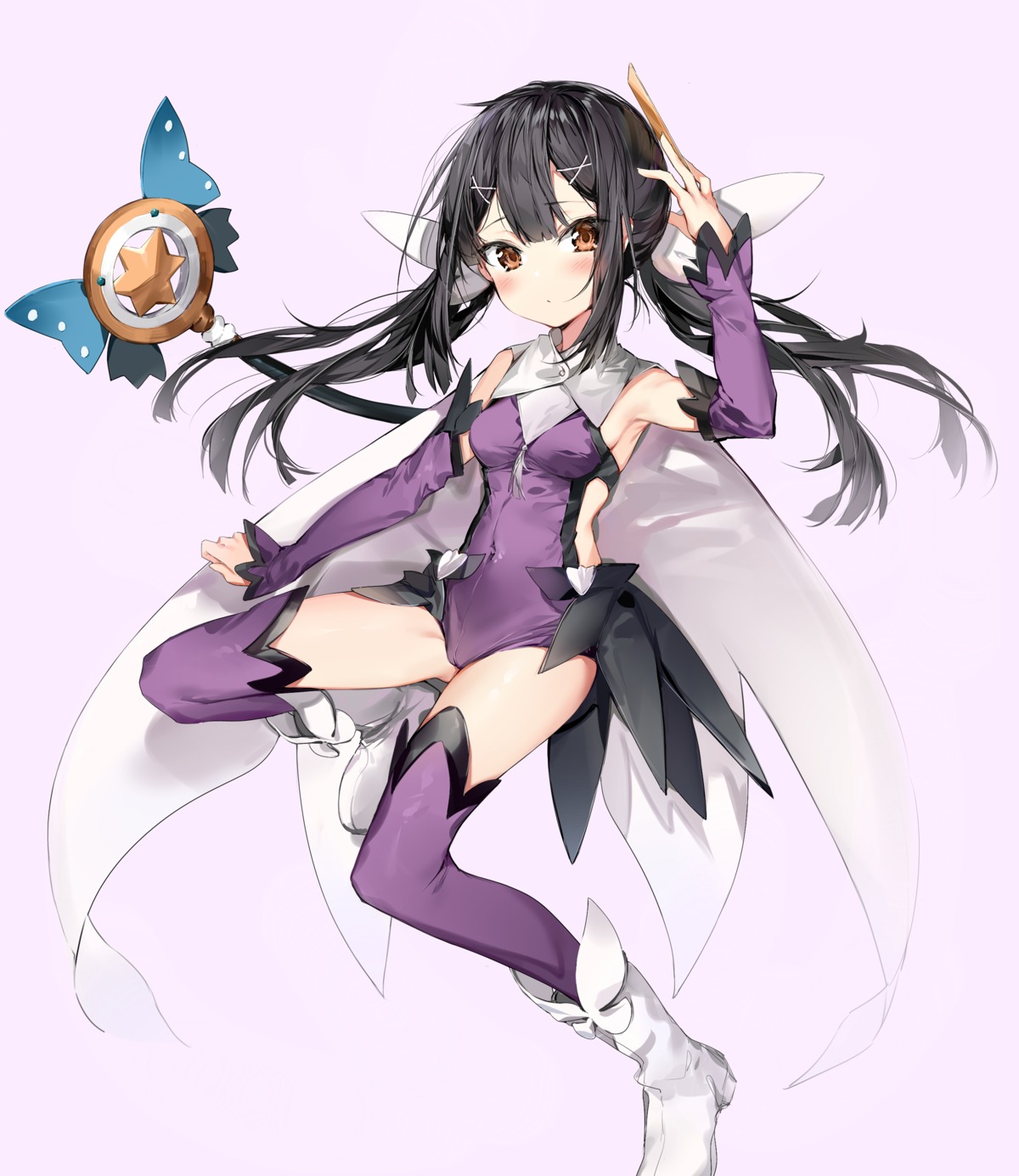 fate/kaleid_liner_prisma_illya, fate/stay_night, leotard, magical_sapphire, miyu_edelfelt, silver_(chenwen), thighhighs