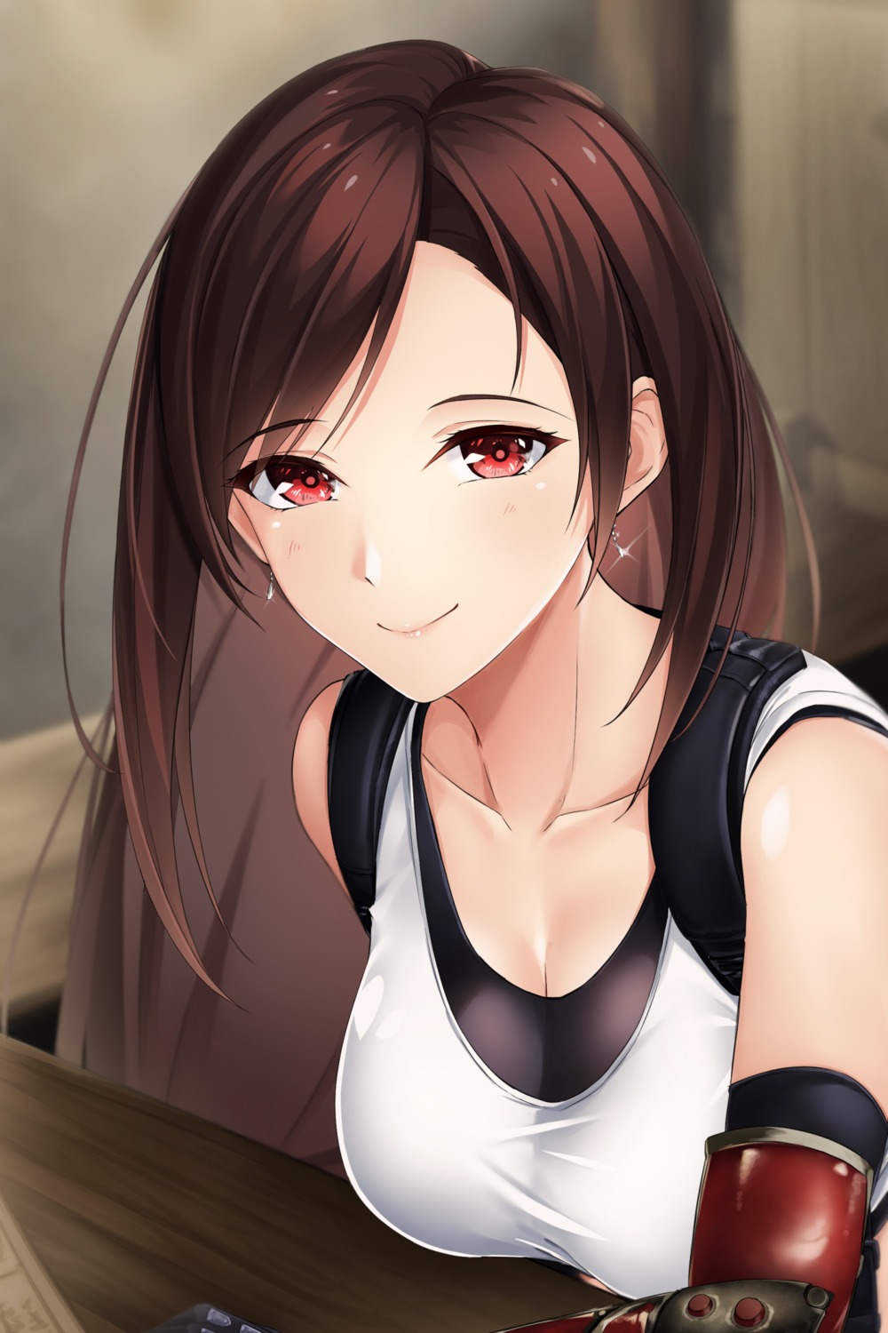 cleavage, final_fantasy, final_fantasy_vii, tifa_lockhart, yumemo