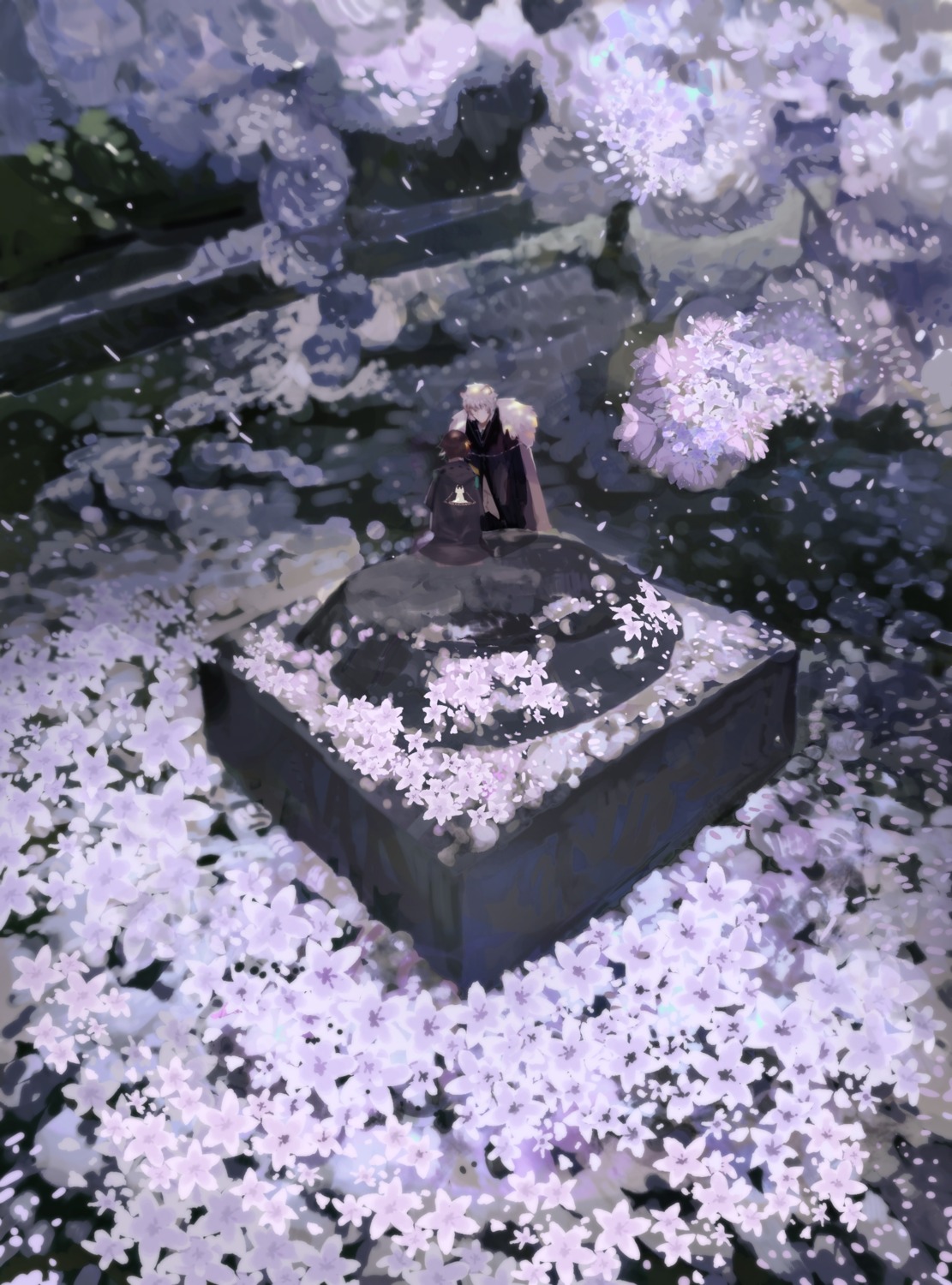 arknights, landscape, lufufu, silverash_(arknights)