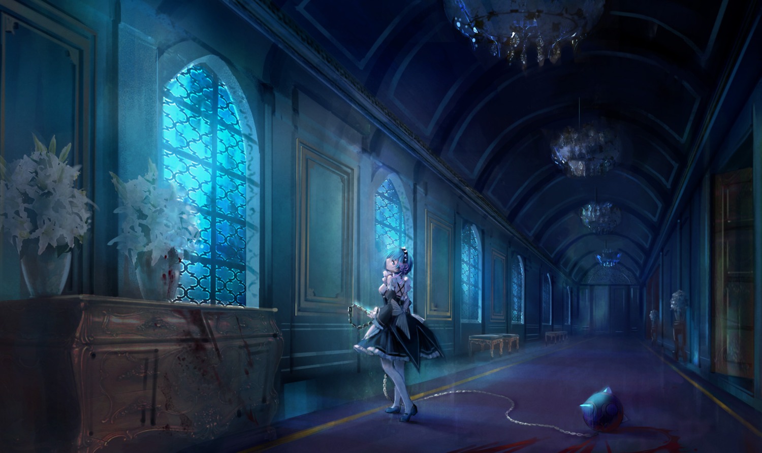 heels, lin_nulixiulian, maid, re:zero_kara_hajimeru_isekai_seikatsu, rem_(re_zero)