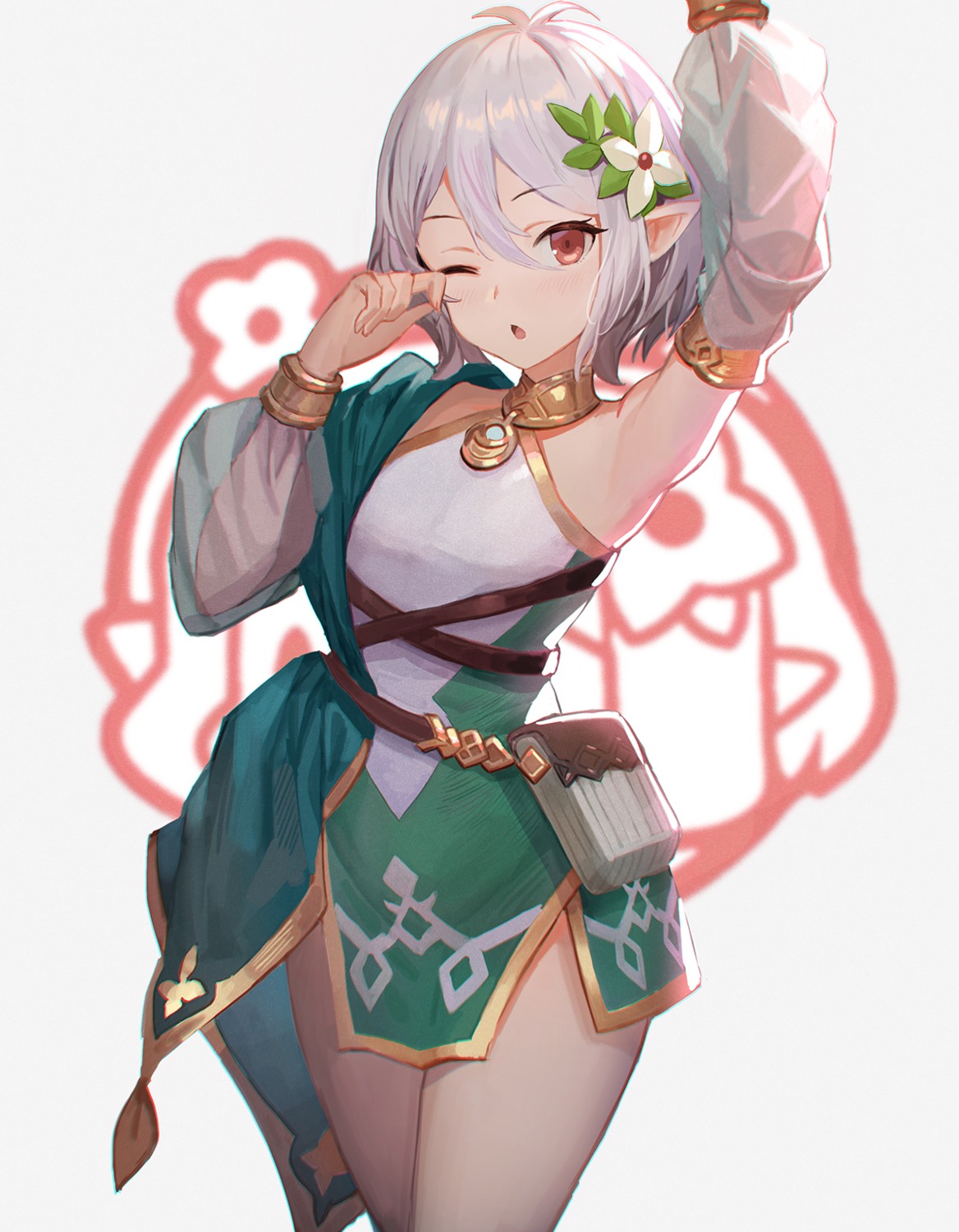 dress, kokkoro, pointy_ears, princess_connect!, princess_connect!_re:dive, sl86