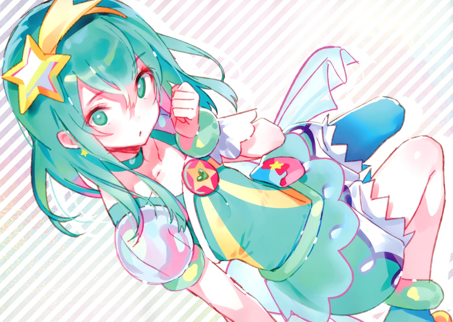 dress, dsmile, hagoromo_lala, precure, star_twinkle_precure, thighhighs