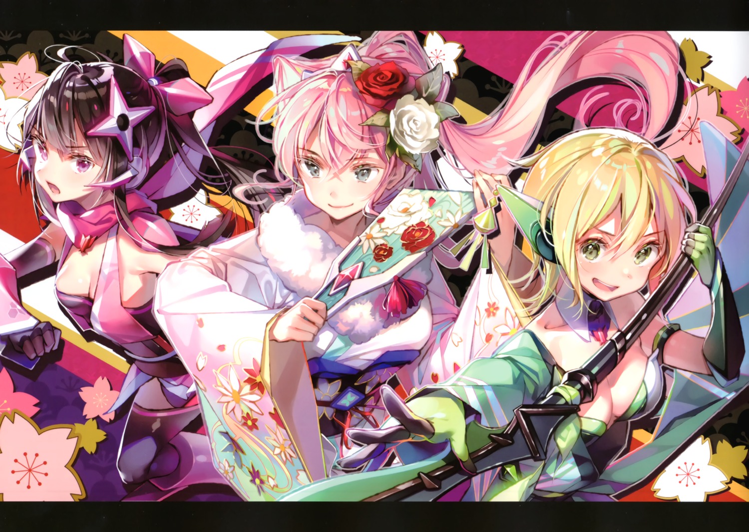 akatsuki_kirika, dsmile, maria_cadenzavuna_eve, senki_zesshou_symphogear, tsukuyomi_shirabe