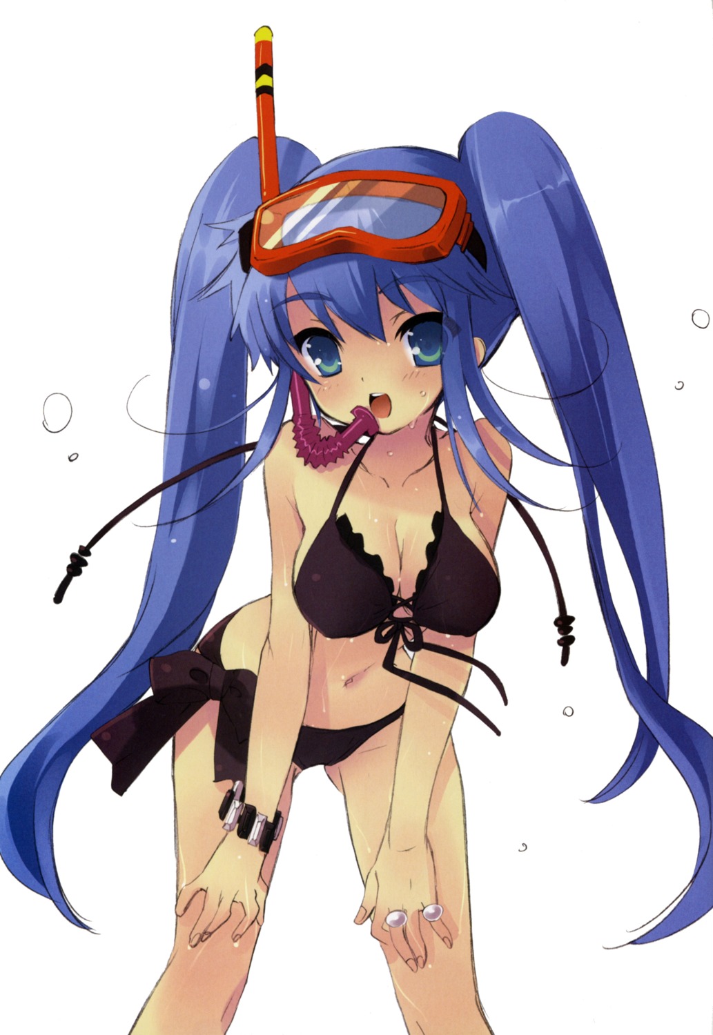 bikini, cleavage, fixme, ito_noizi, nanatsuiro_drops, screening, swimsuits, wet, yuuki_nona