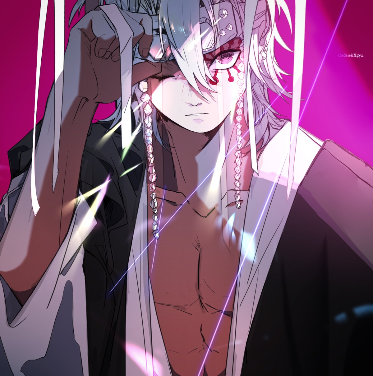 47_(artist), kimetsu_no_yaiba, male, uzui_tengen