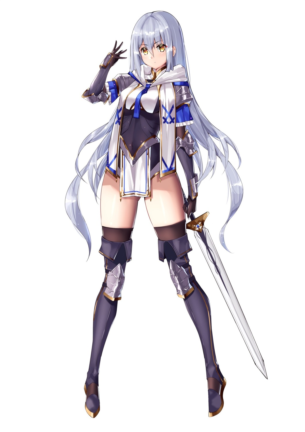 armor, eol_9, leotard, sword, thighhighs