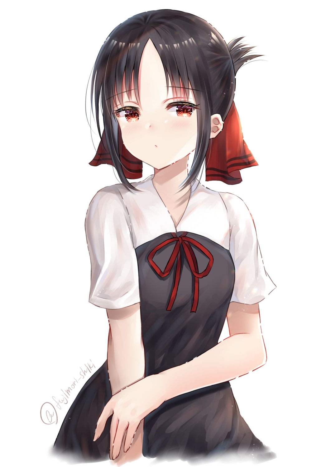 fujimori_shiki, kaguya-sama_wa_kokurasetai_~tensai-tachi_no_renai_zunousen~, seifuku, shinomiya_kaguya