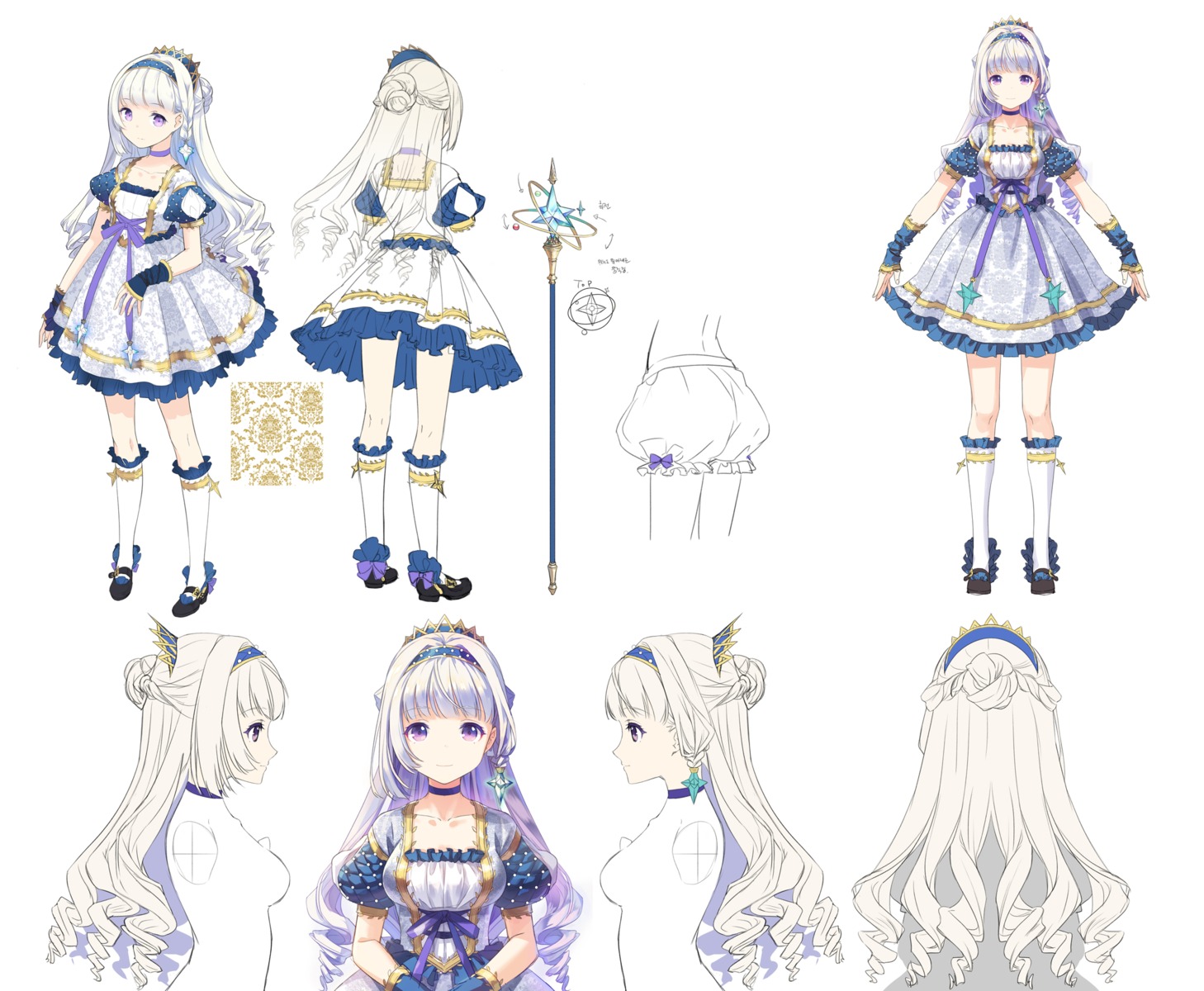 bloomers, character_design, dress, h2so4, heels, sketch, weapon