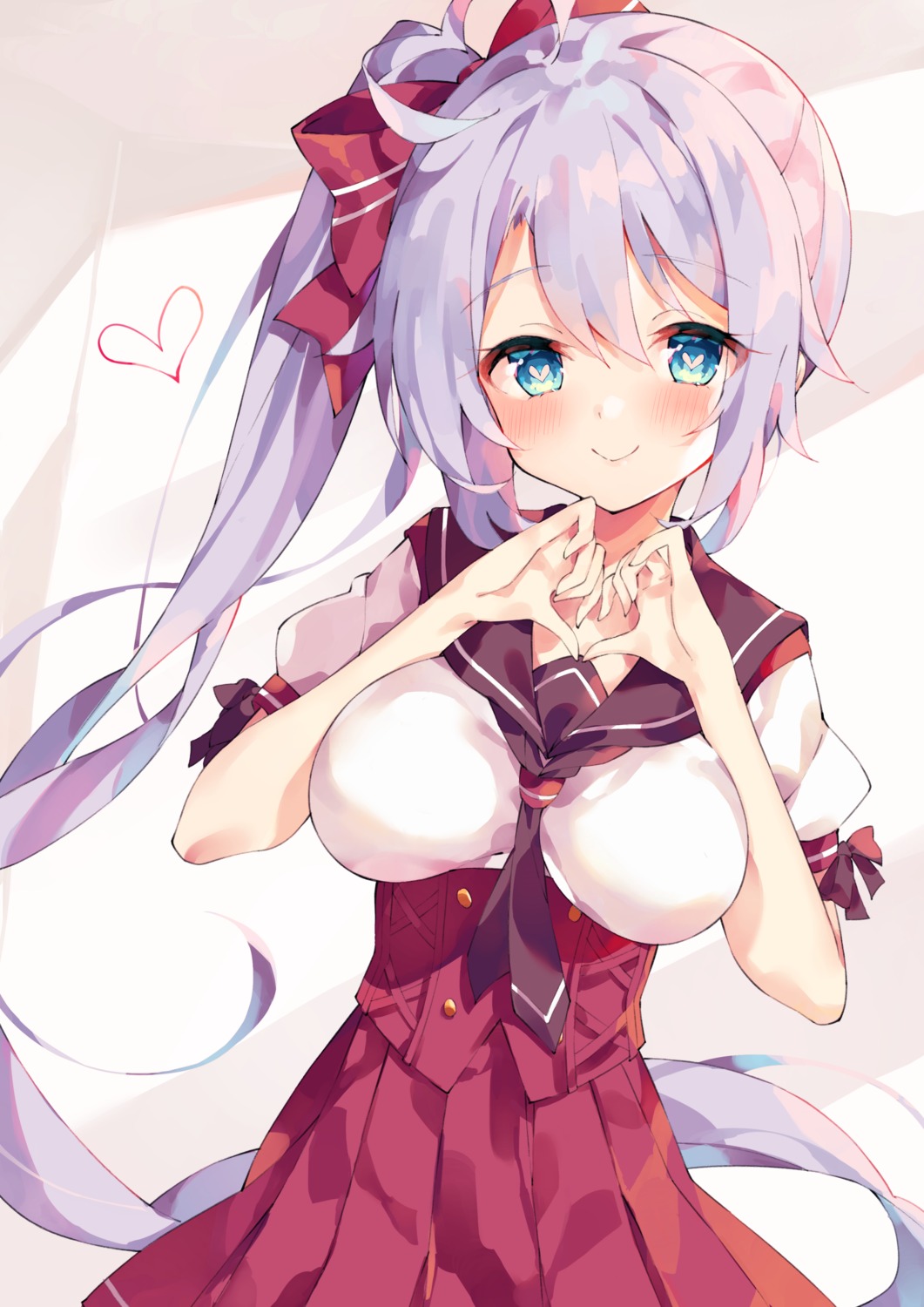 azur_lane, breast_hold, portland_(azur_lane), seifuku, unacchi