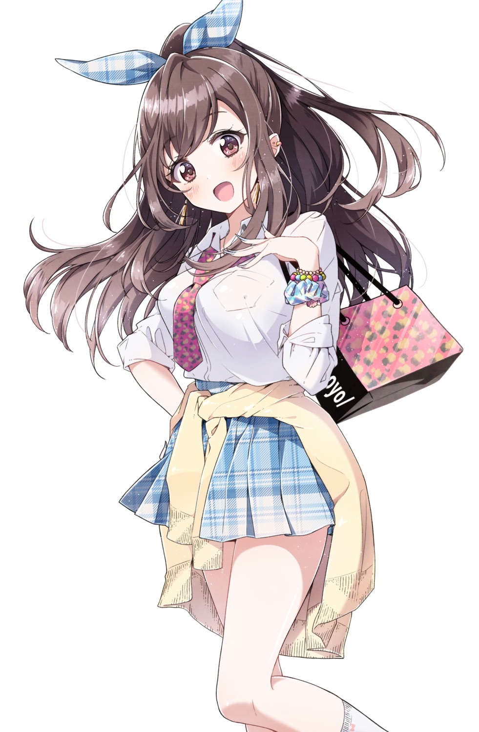 bokkun_(doyagaobyo), seifuku, sweater, the_idolm@ster, the_idolm@ster_shiny_colors, tsukioka_kogane