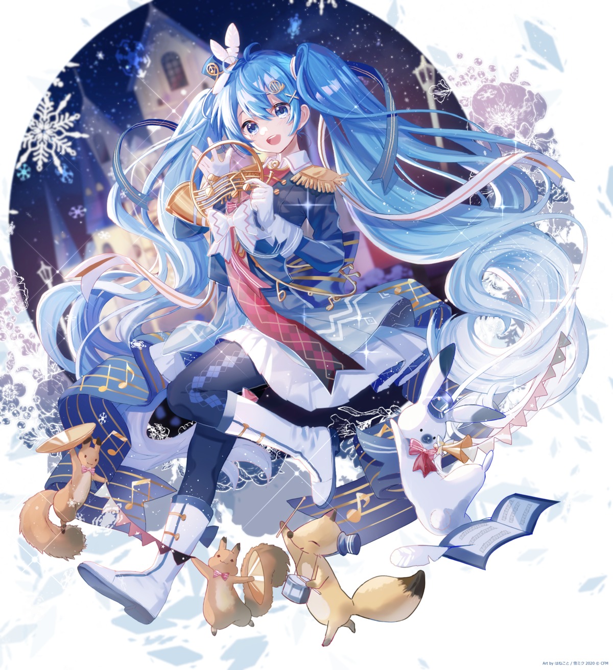 aono_99, hatsune_miku, pantyhose, uniform, vocaloid, yuki_miku