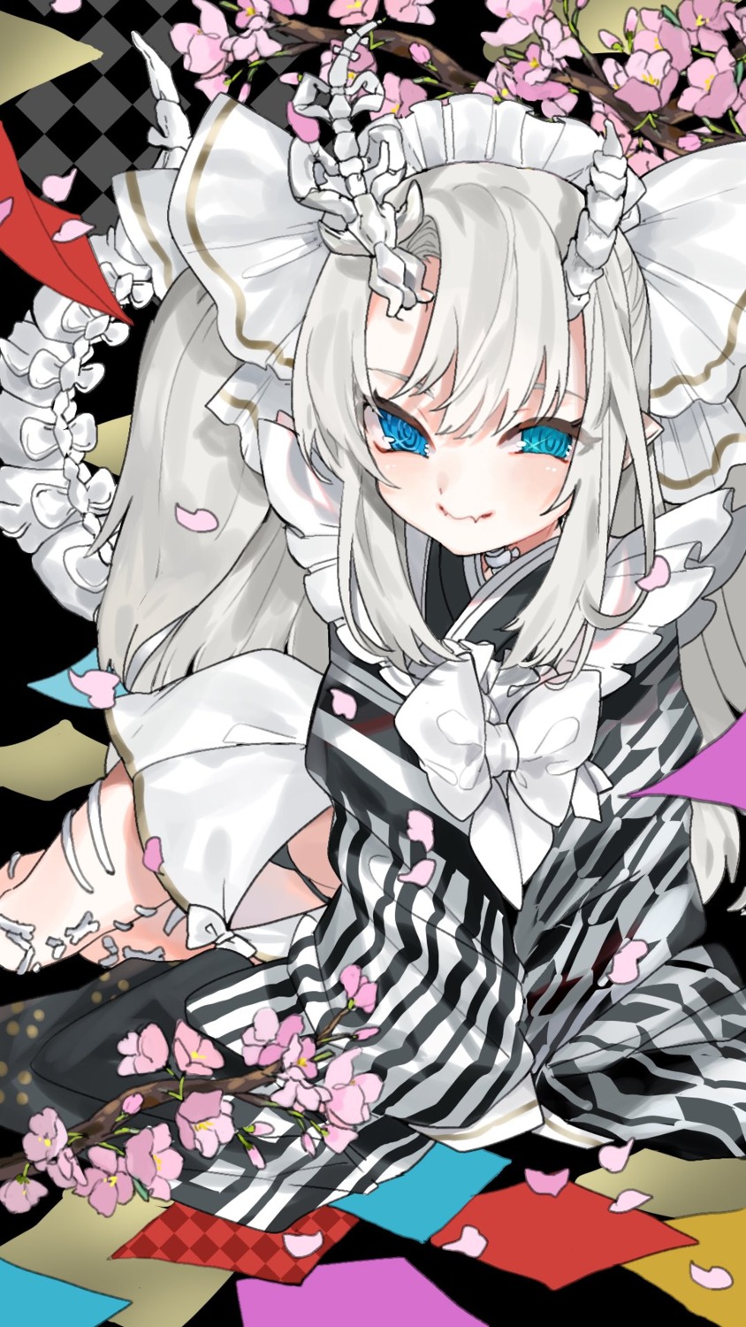 aano_(10bit), honemi_mukuro, horns, indie_virtual_youtuber, maid, pantsu, pointy_ears, tail, wa_maid