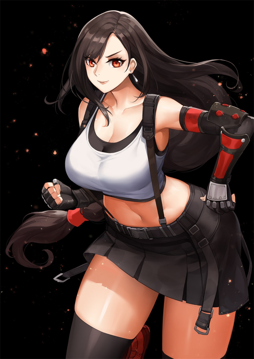 cleavage, final_fantasy, final_fantasy_vii, knatb, thighhighs, tifa_lockhart