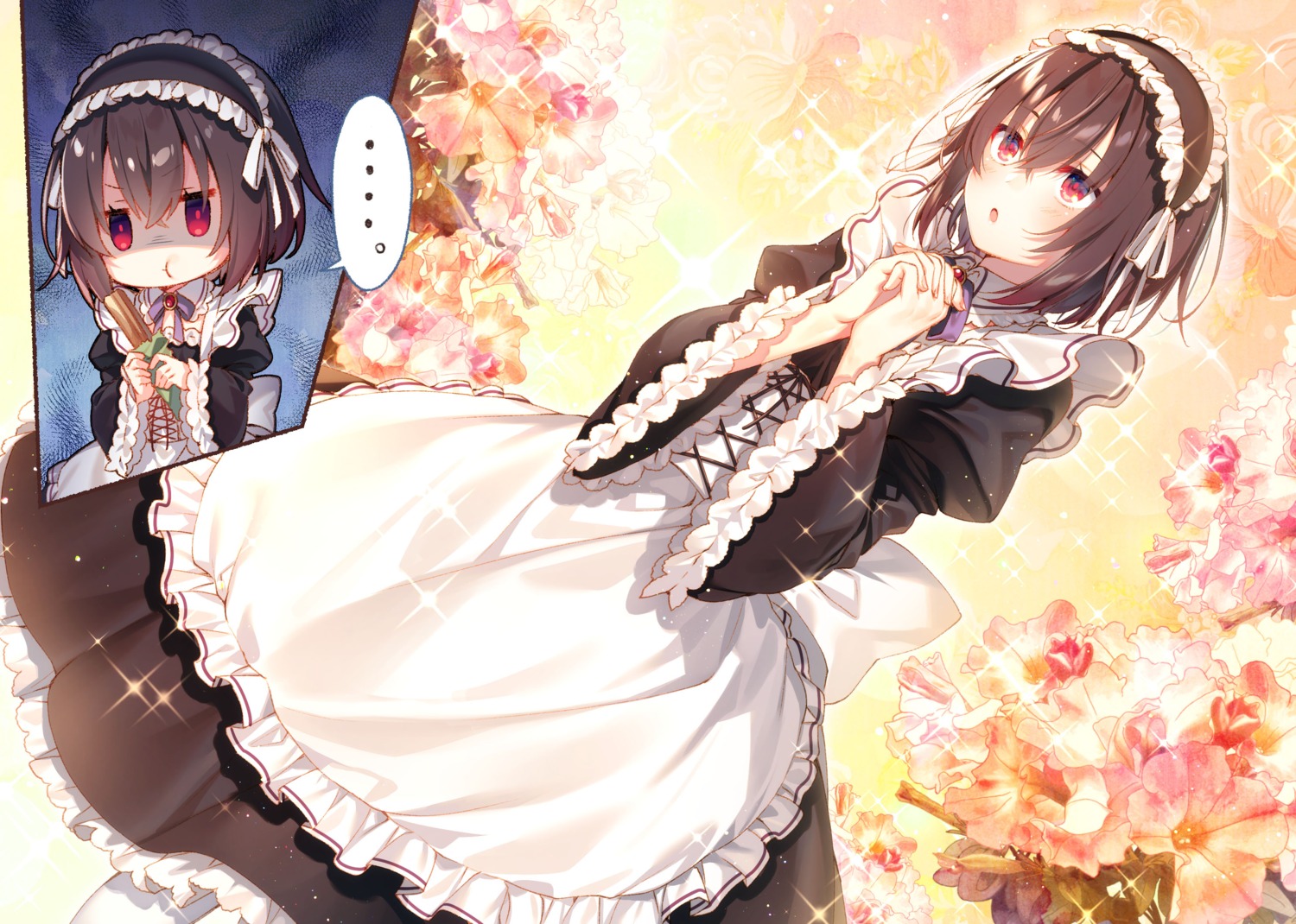 chibi, maid, seiken_gakuin_no_maken_tsukai, shary_shadow_assassin, toosaka_asagi
