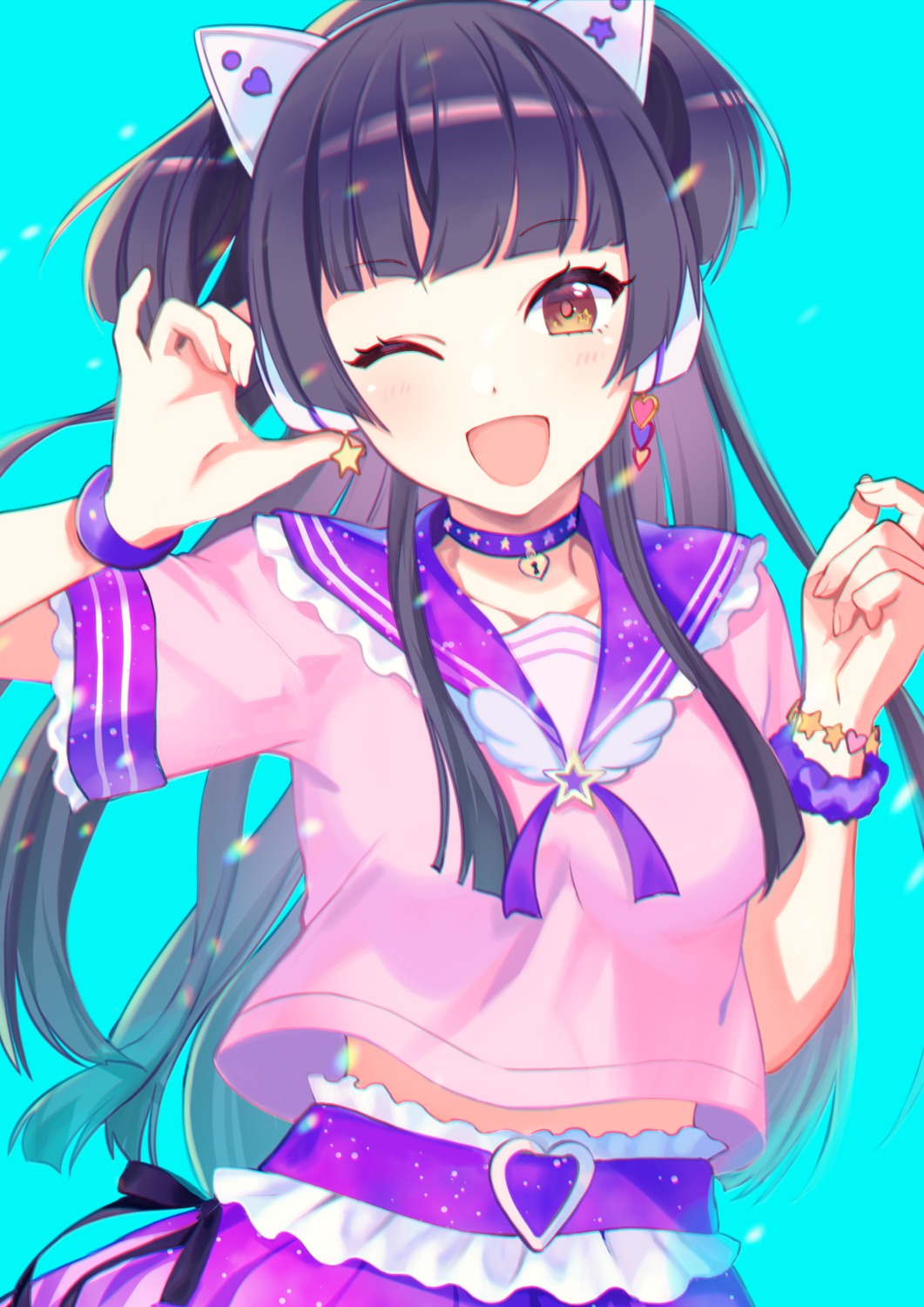 animal_ears, kirushi_(killcy), mayuzumi_fuyuko, nekomimi, seifuku, the_idolm@ster, the_idolm@ster_shiny_colors