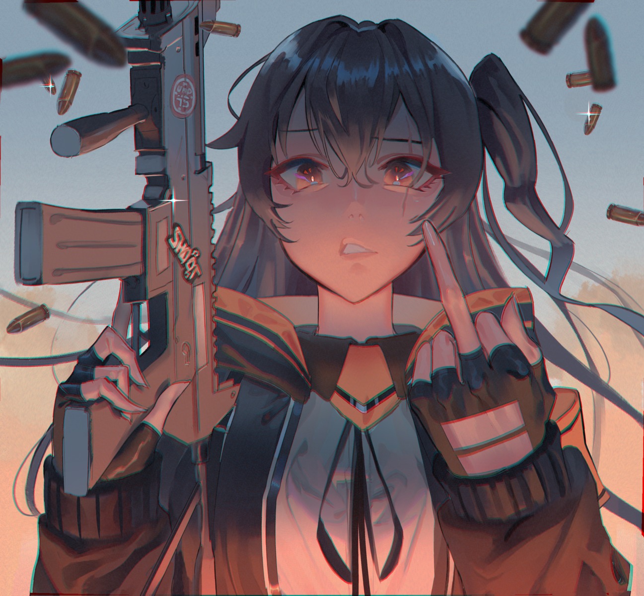 girls_frontline, godekasu, gun, ump45_(girls_frontline)