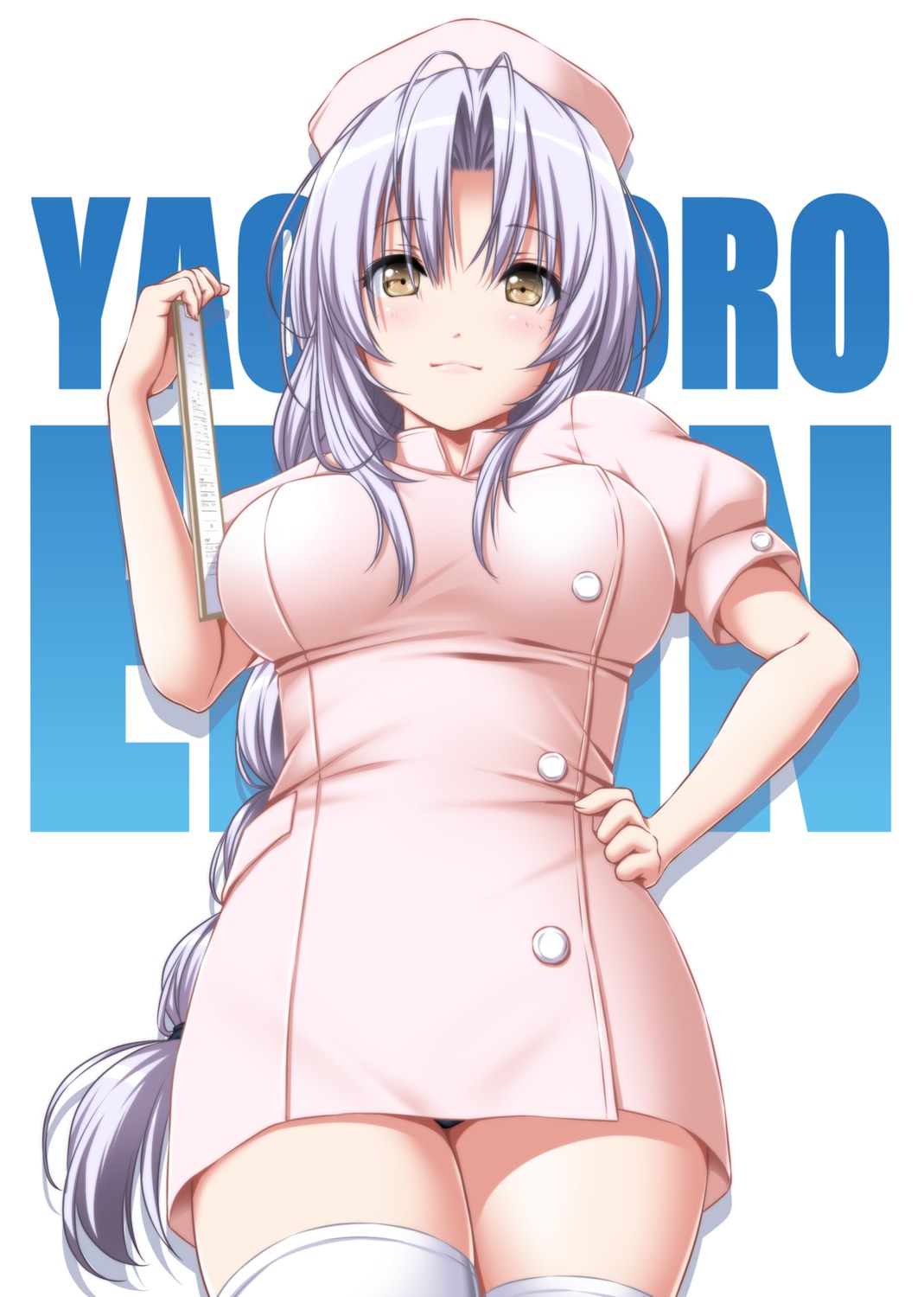 nori_tamago, nurse, pantsu, thighhighs, touhou, yagokoro_eirin