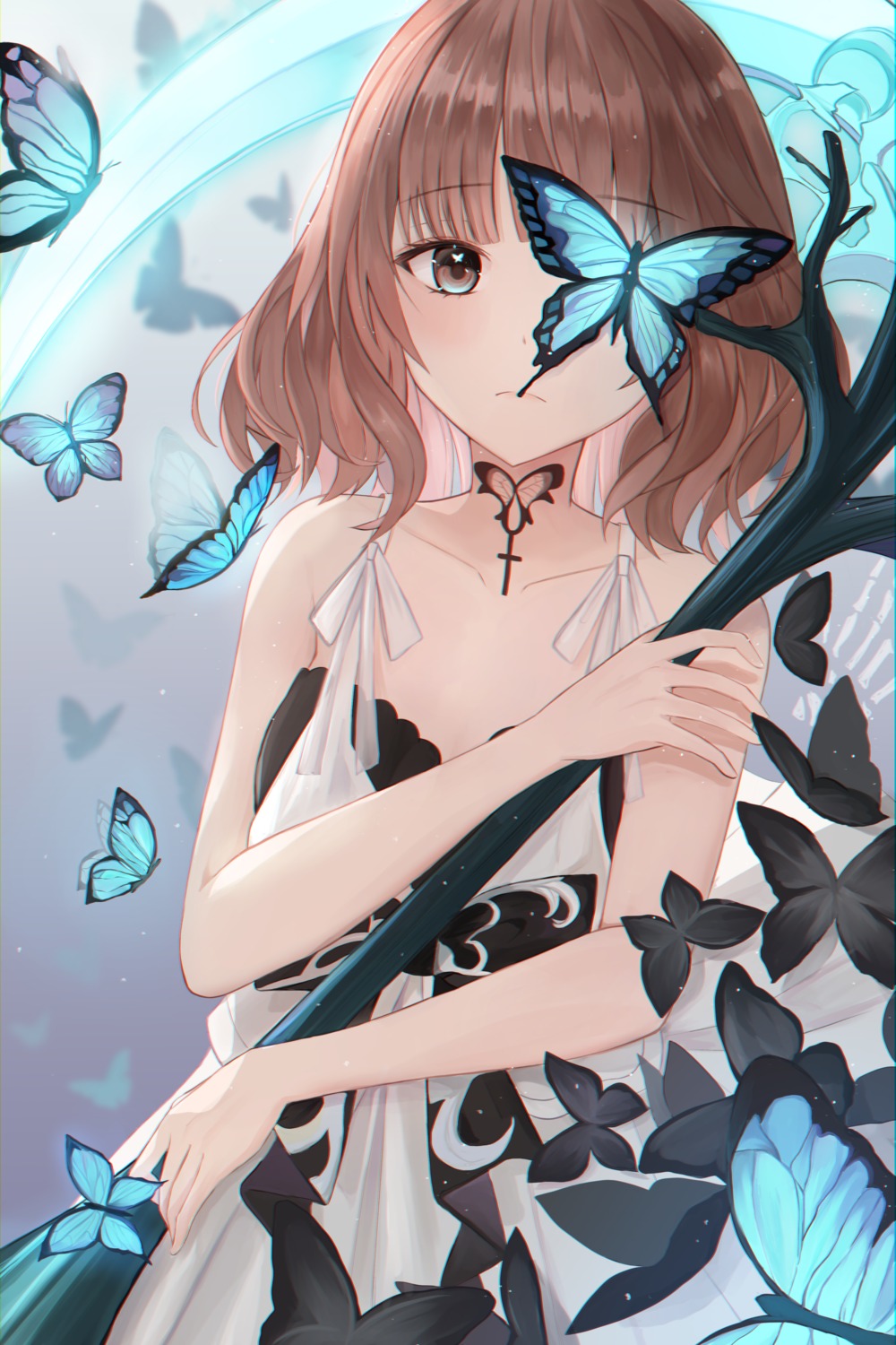 cleavage, dress, dyamong, forever_7th_capital, watari_(forever_7th_capital)