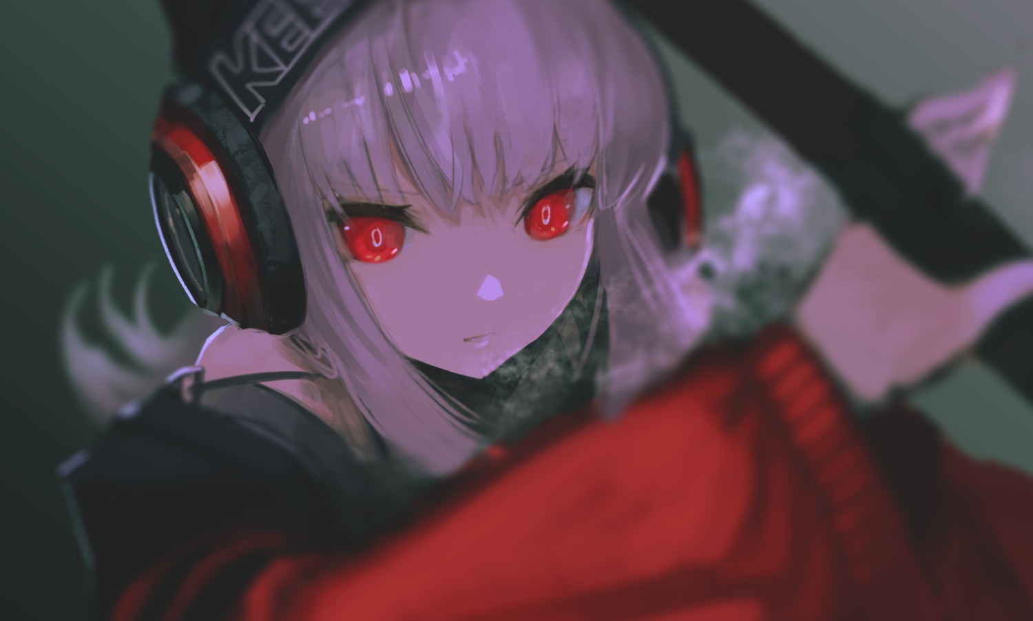 arknights, frostleaf_(arknights), hara_shoutarou, headphones