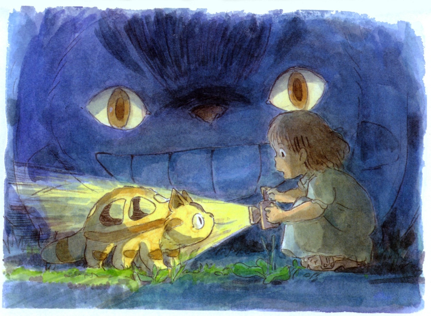 kusakabe_mei, oga_kazuo, tonari_no_totoro, totoro