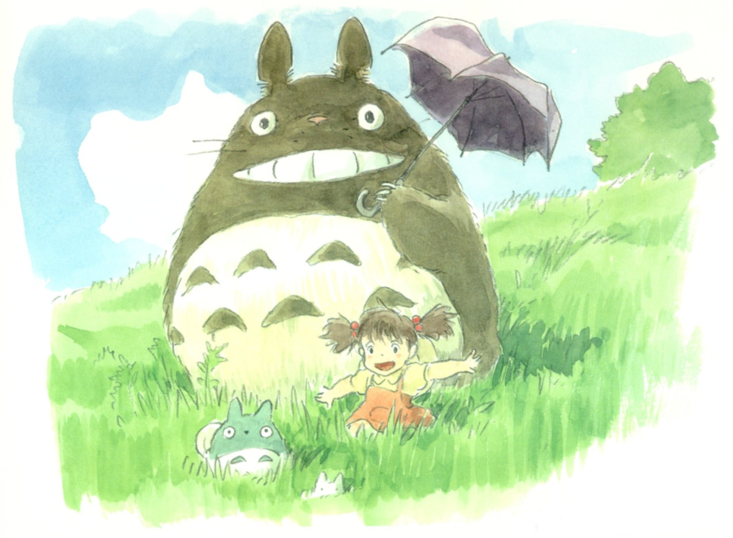 kusakabe_mei, oga_kazuo, tonari_no_totoro, totoro
