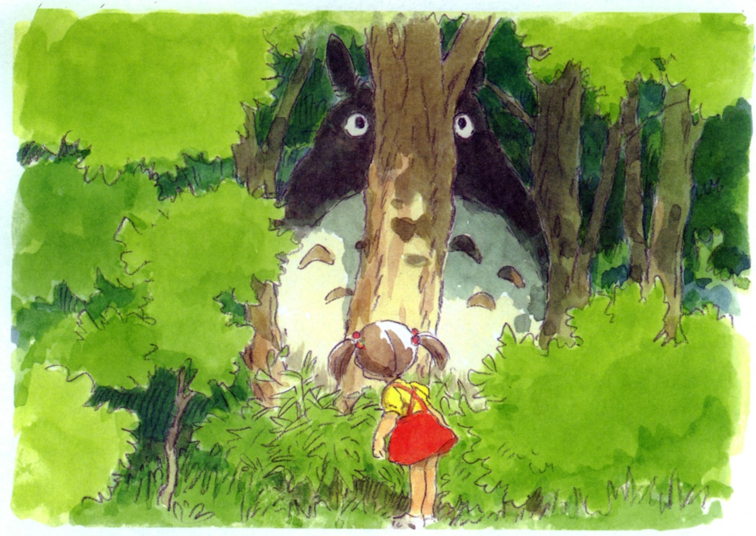 kusakabe_mei, oga_kazuo, tonari_no_totoro, totoro