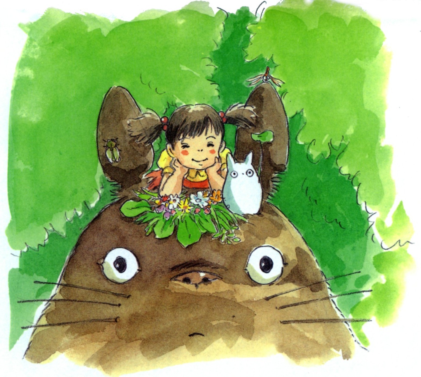 kusakabe_mei, oga_kazuo, tonari_no_totoro, totoro