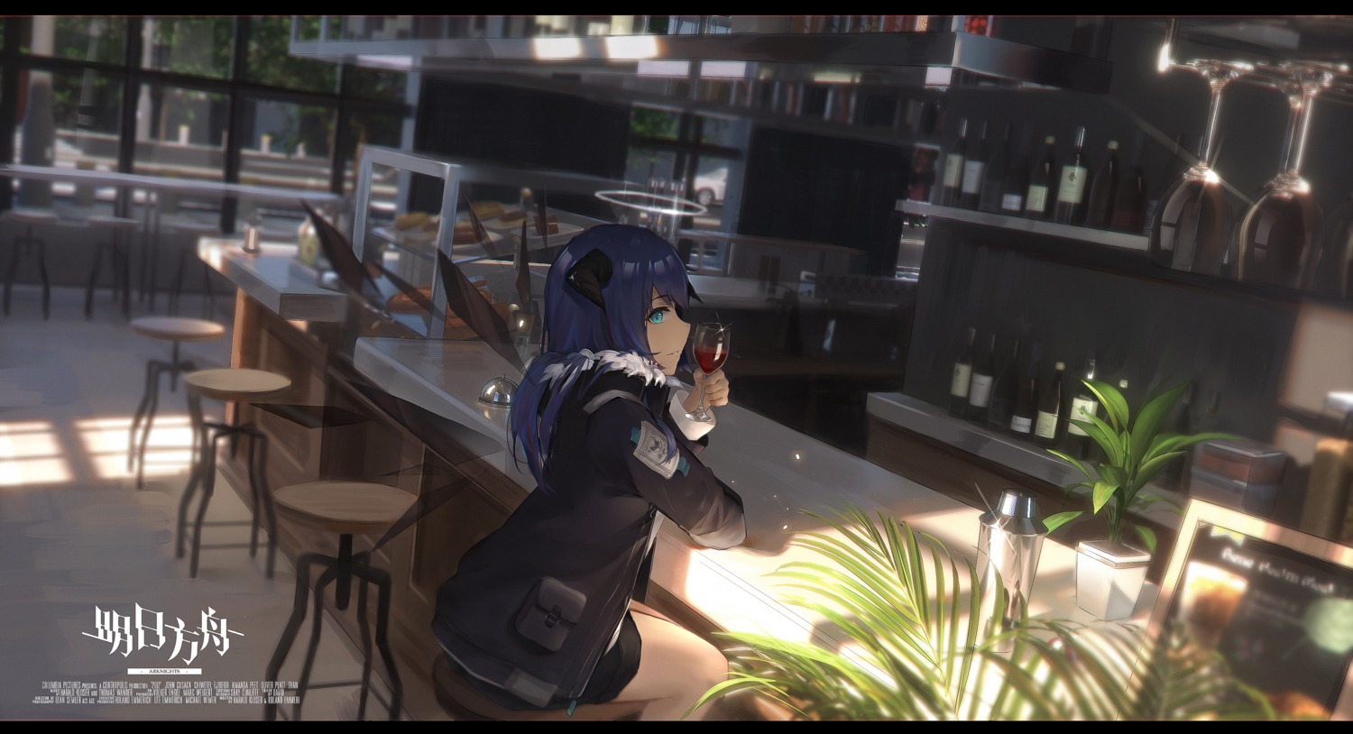 angel, arknights, banxuan_c2ka, horns, mostima_(arknights), wings