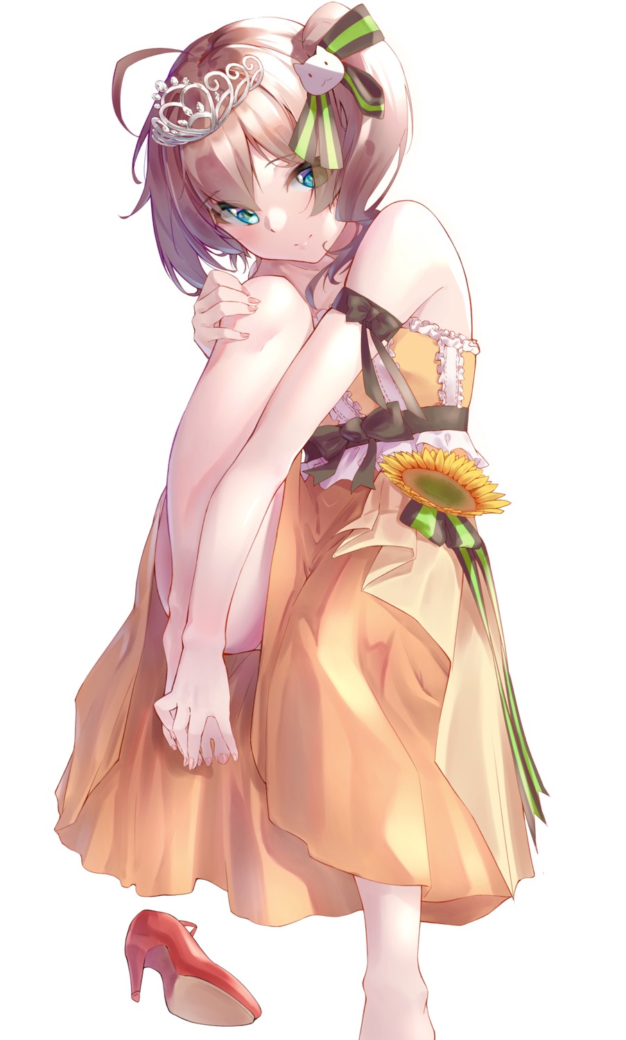 feet, hololive, kurumi_tsuchi, natsuiro_matsuri, skirt_lift