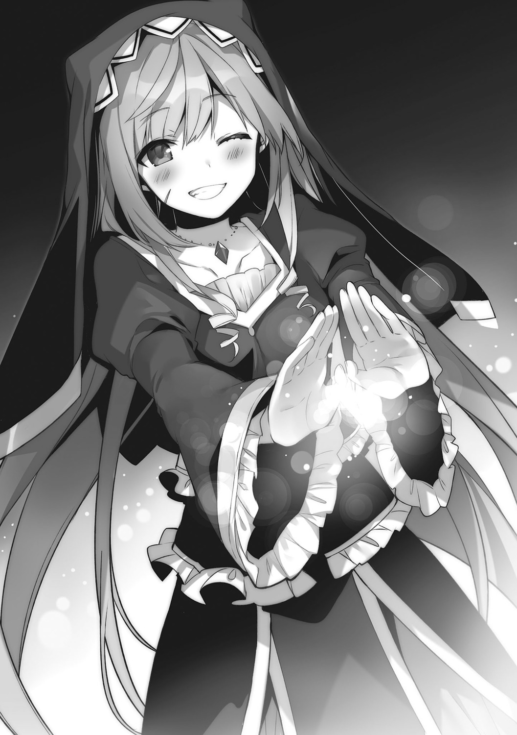 eris_(konosuba), kono_subarashii_sekai_ni_shukufuku_wo!, mishima_kurone, monochrome