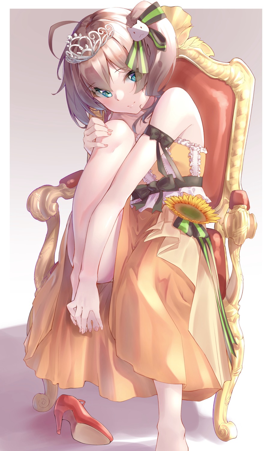 feet, hololive, kurumi_tsuchi, natsuiro_matsuri, skirt_lift