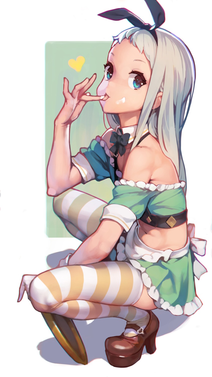 ataruman, blend_s, heels, kanzaki_hideri, maid, thighhighs, trap, waitress
